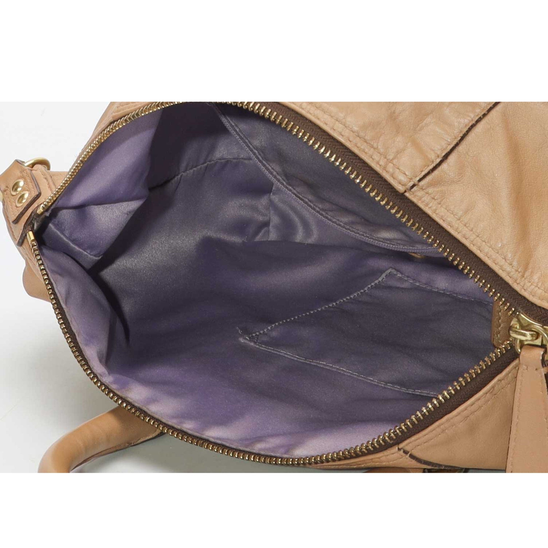 Coach Beige Madison Sabrina Satchel