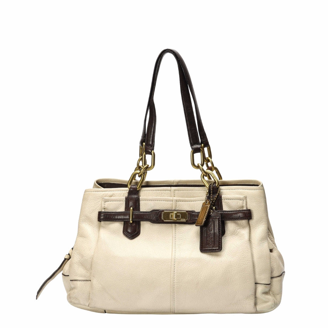 Coach White Jayden Carryall Satchel