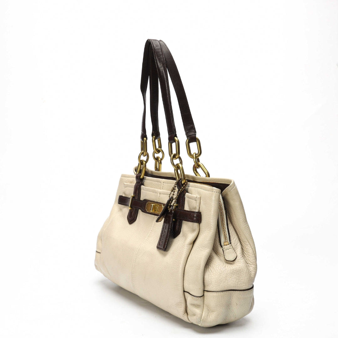 Coach White Jayden Carryall Satchel