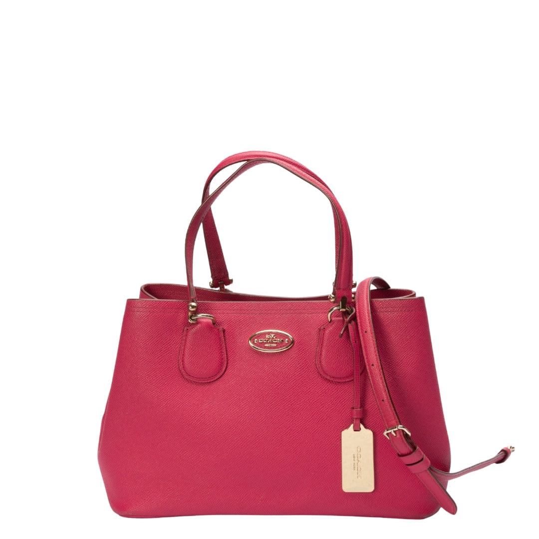 Coach Kitt Pink Carryall Convertible Satchel