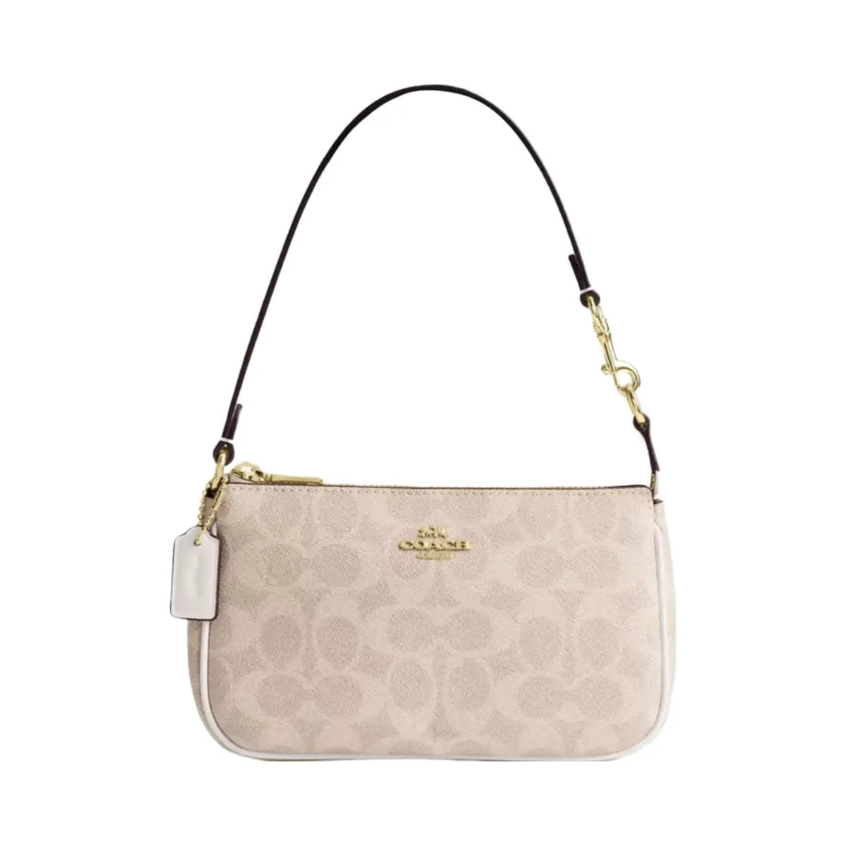 Coach Nolita 19 In Signature Canvas in Gold Sand Chalk