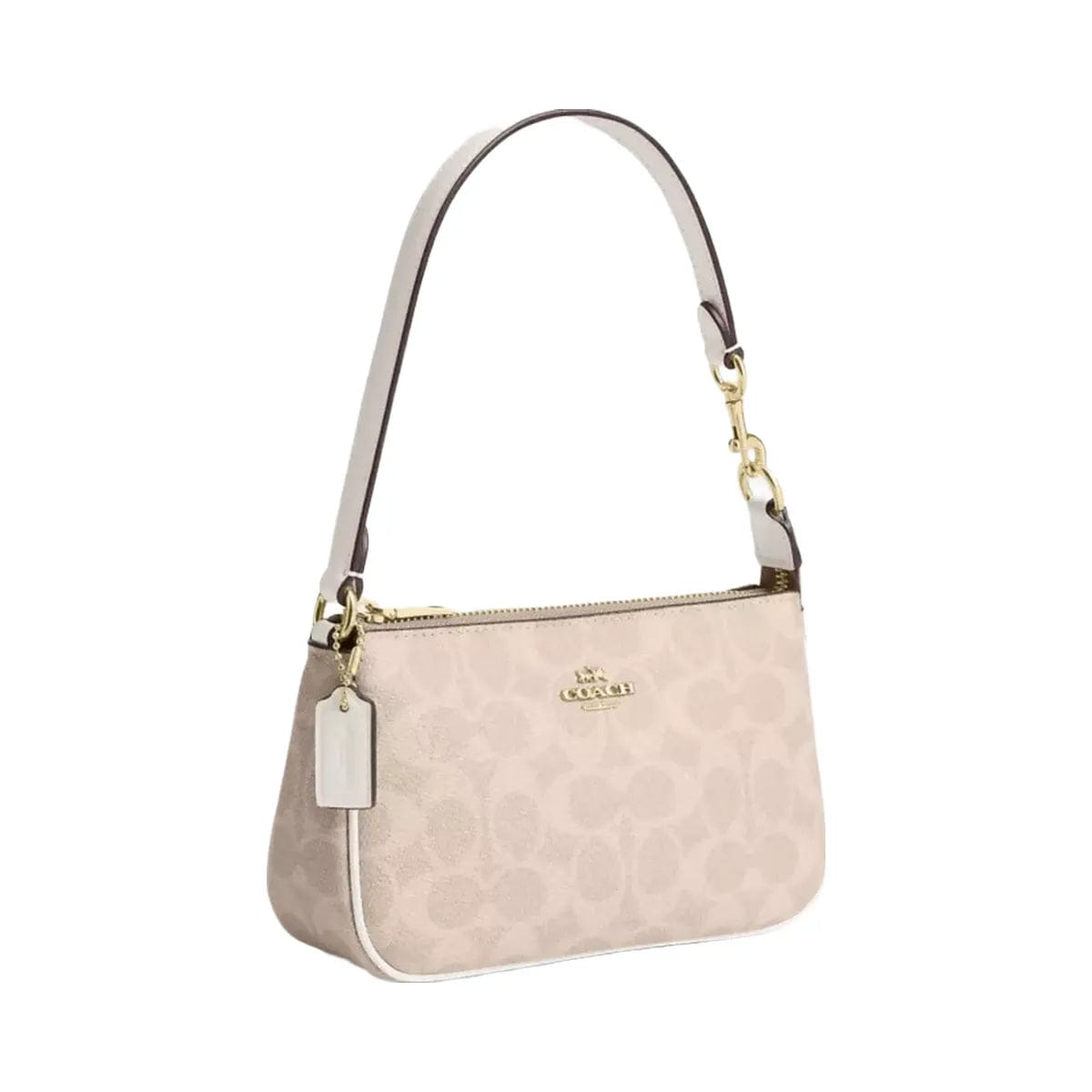 Coach Nolita 19 In Signature Canvas in Gold Sand Chalk