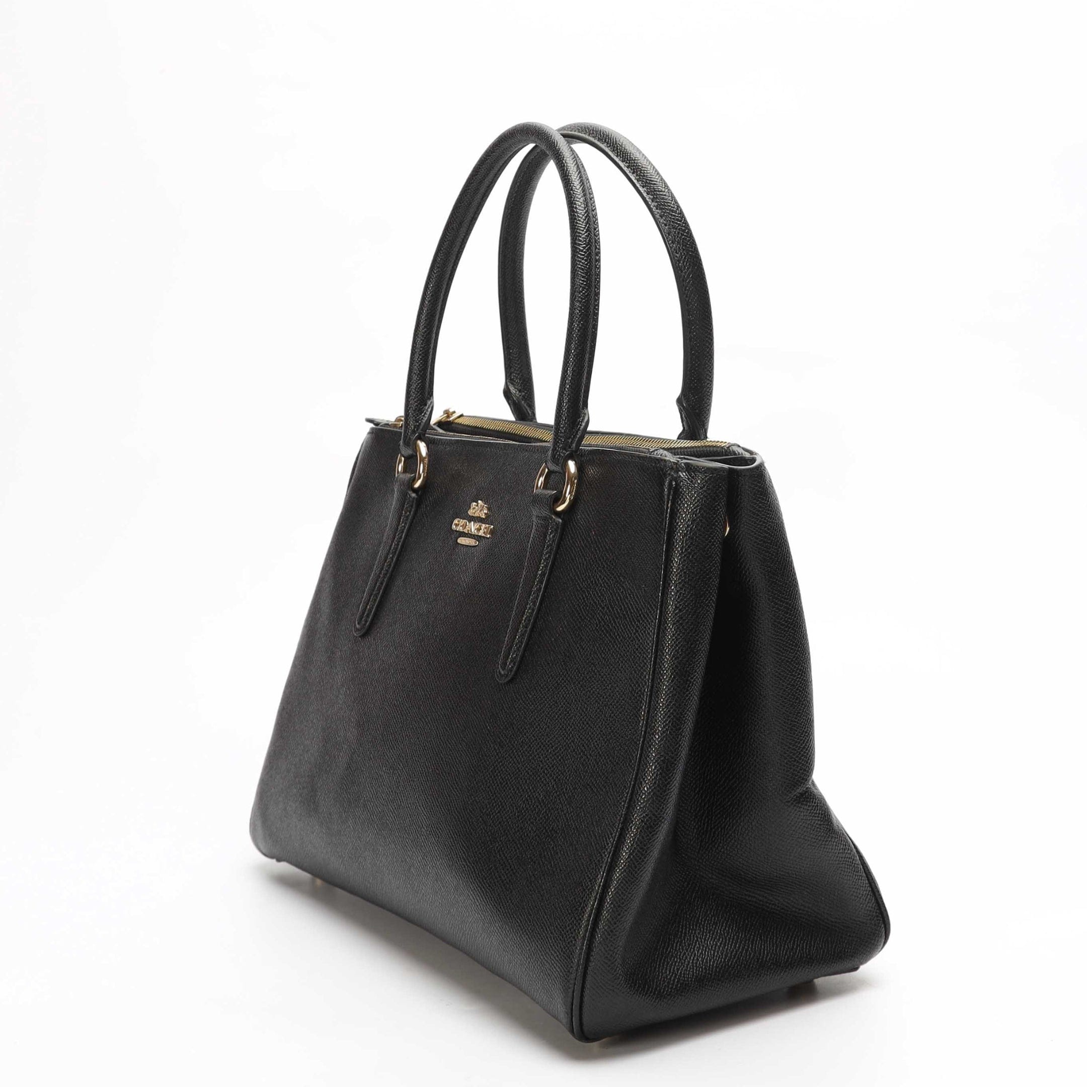 Coach Black Tatum Carryall Satchel