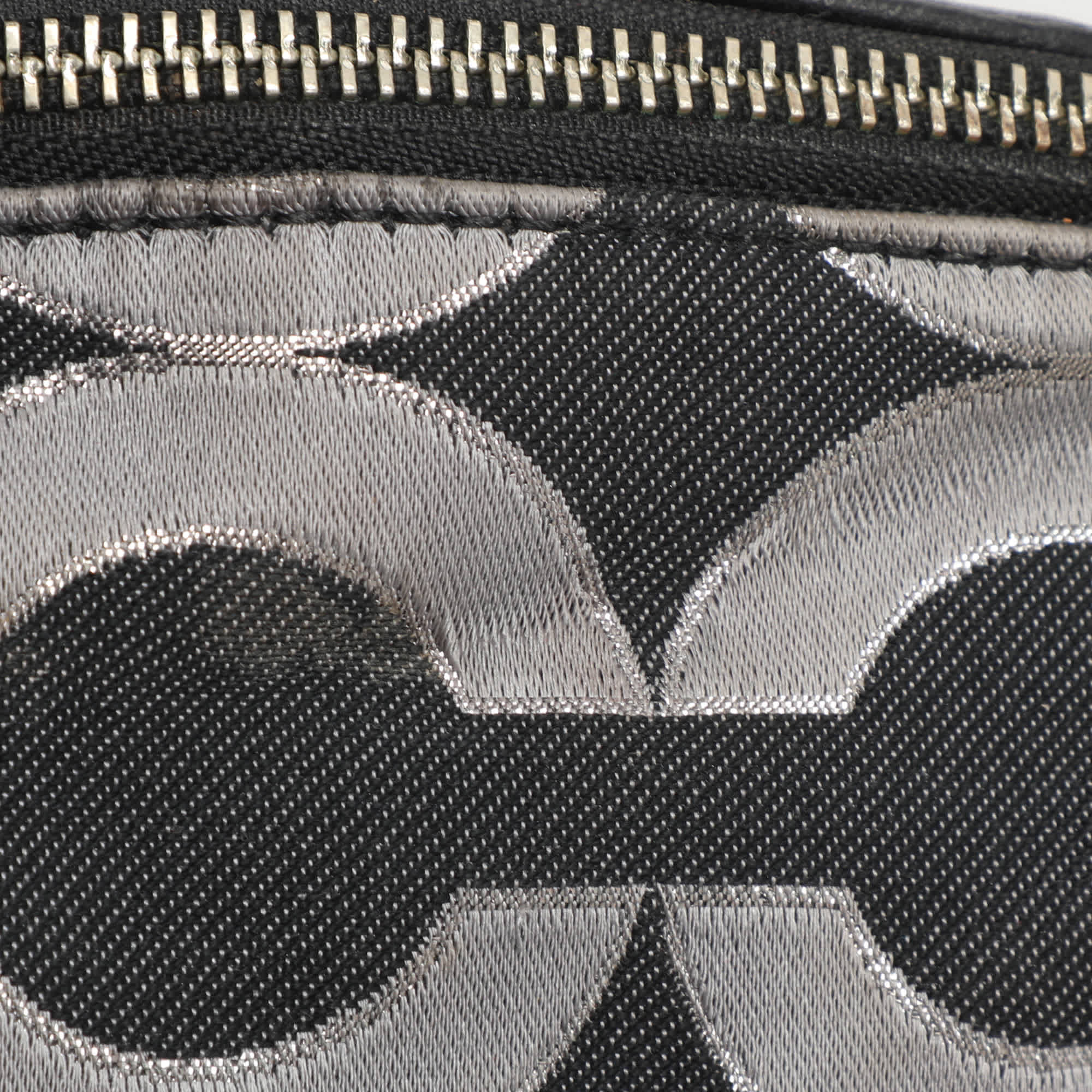 Coach Madison Black Op Art Sateen And Leather Satchel