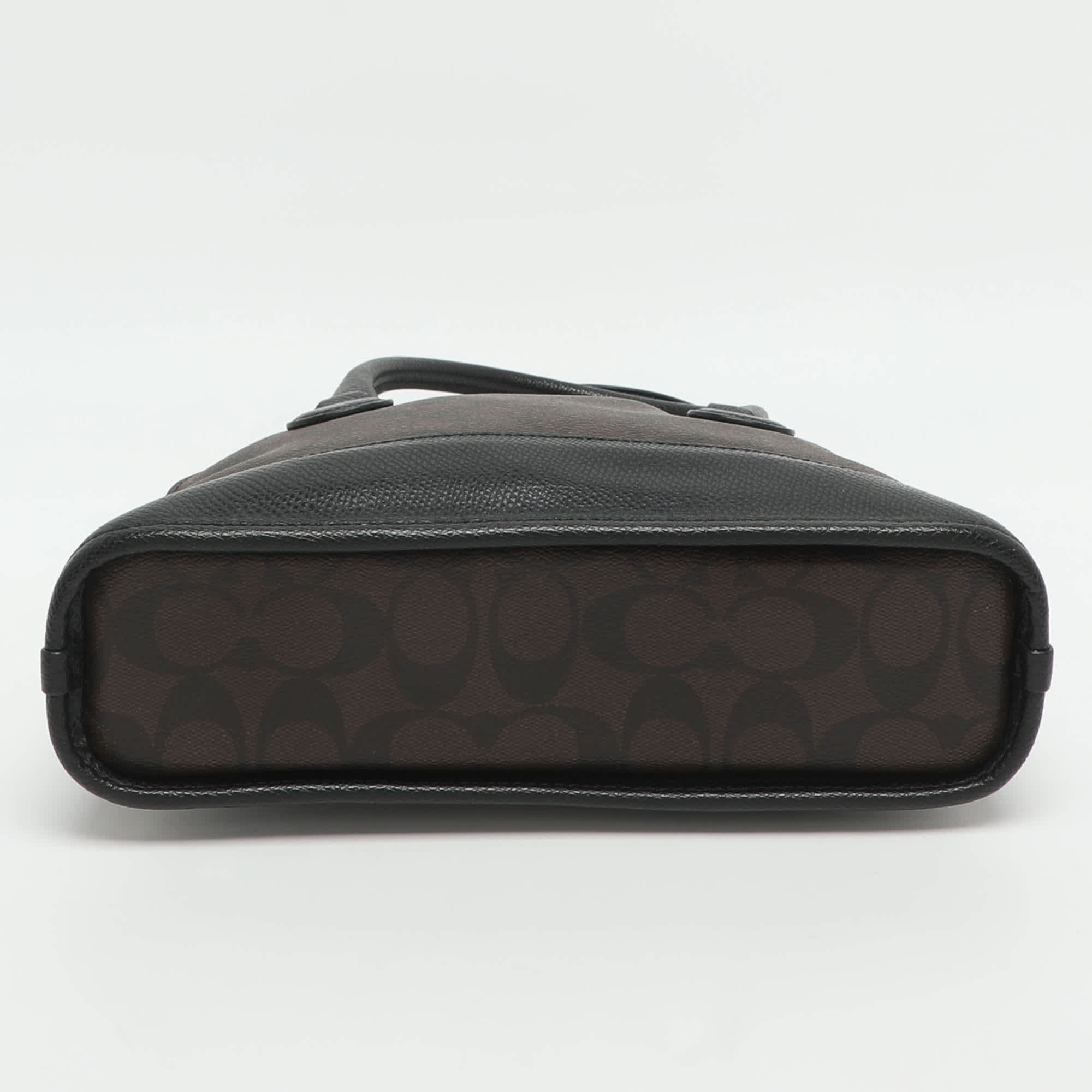 Coach Cora Dome Brown Signature Coated Canvas And Leather Satchel