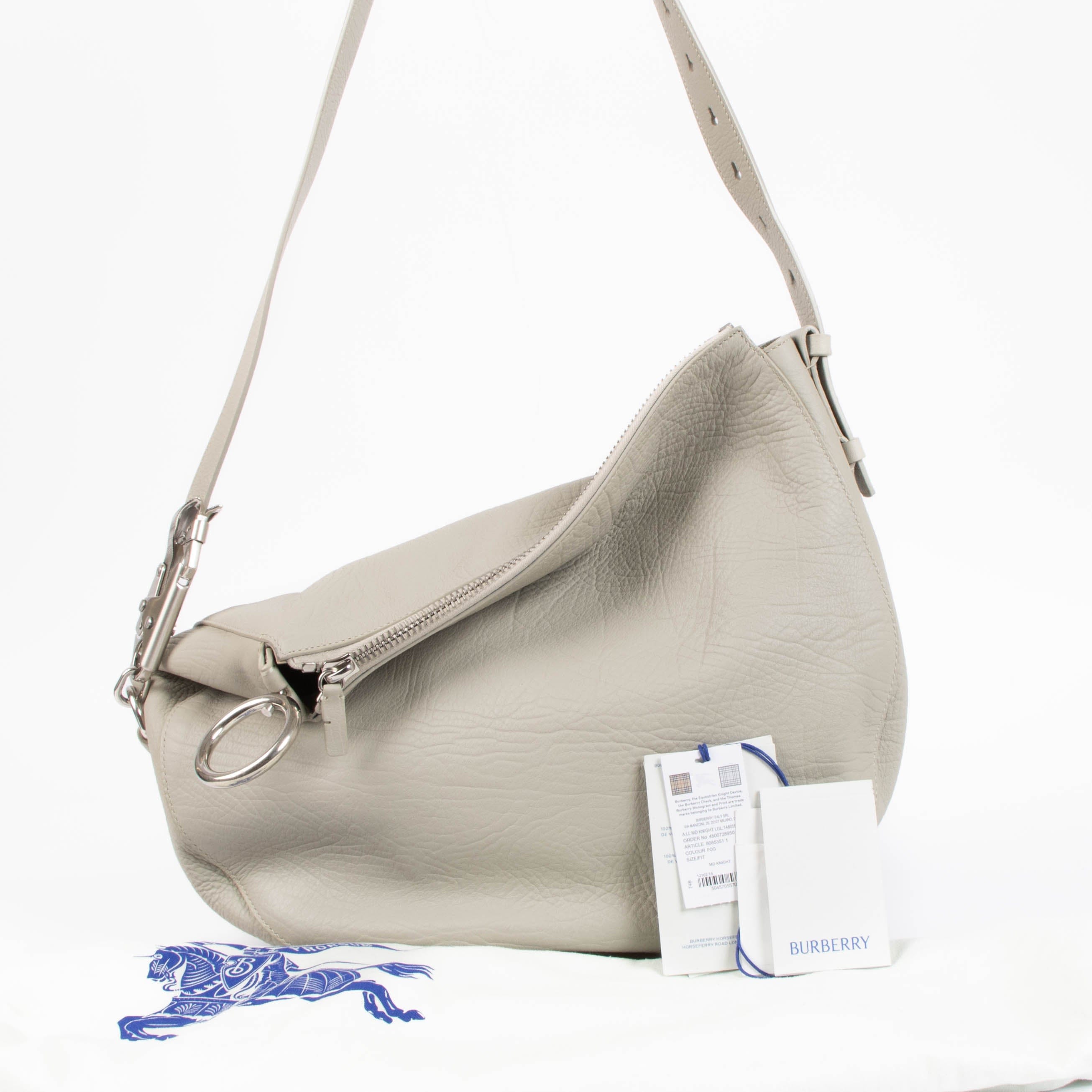 Burberry Grey Large Knight Bag