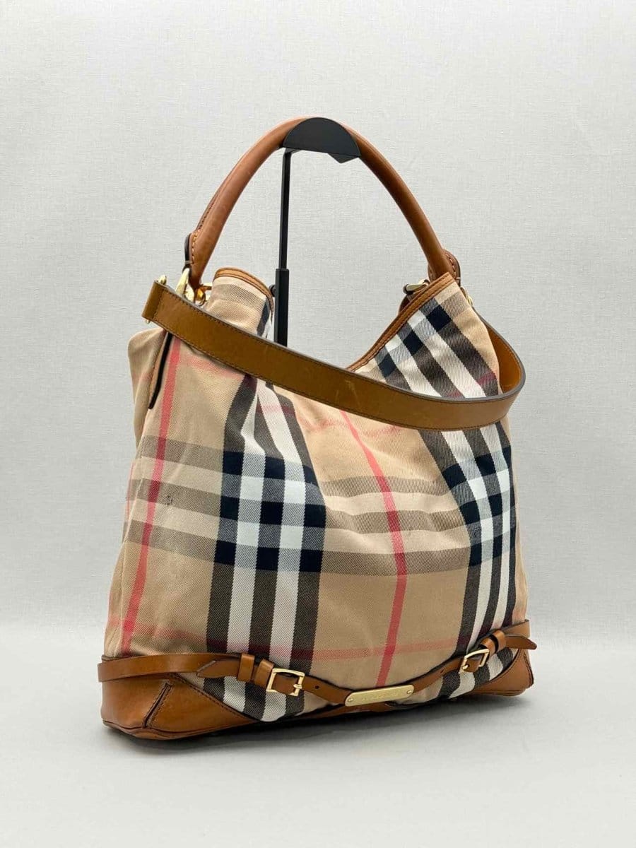Burberry Bridle Beige Multicolor House Check Hobo bag
