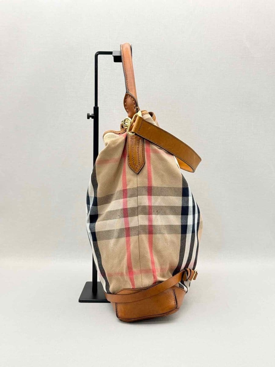 Burberry Bridle Beige Multicolor House Check Hobo bag