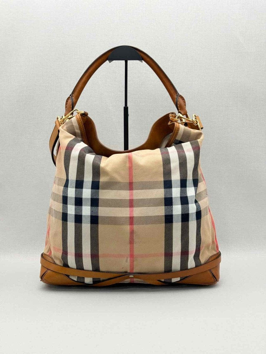 Burberry Bridle Beige Multicolor House Check Hobo bag