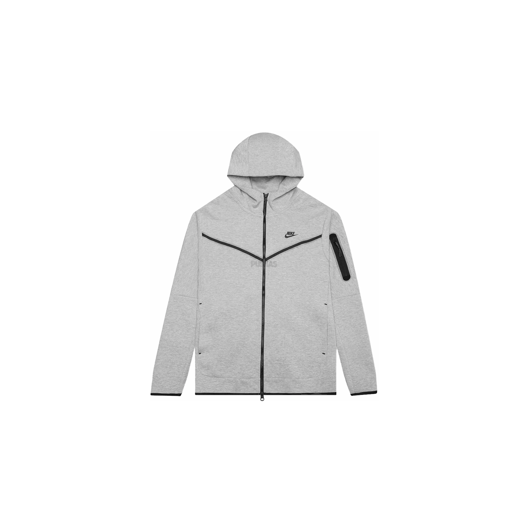 Nike Sportswear Tech Fleece Full - Zip Hoodie Heather Grey/Black (2020)