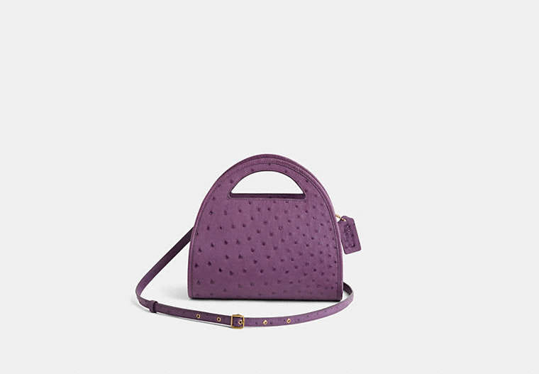 Coach Restored Zip Dome Crossbody In Ostrich