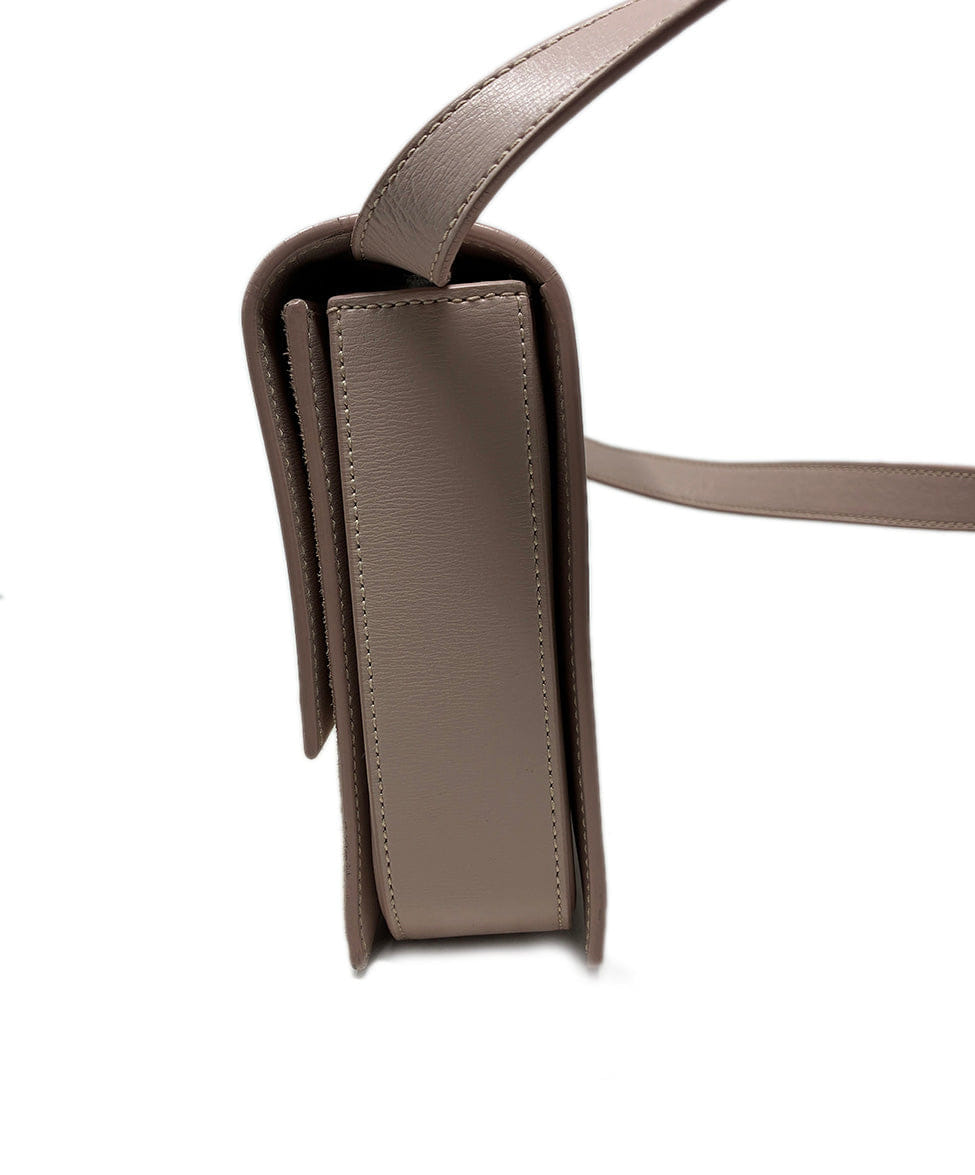 Saint Laurent Bellechasse Medium Pink Suede & Leather Crossbody