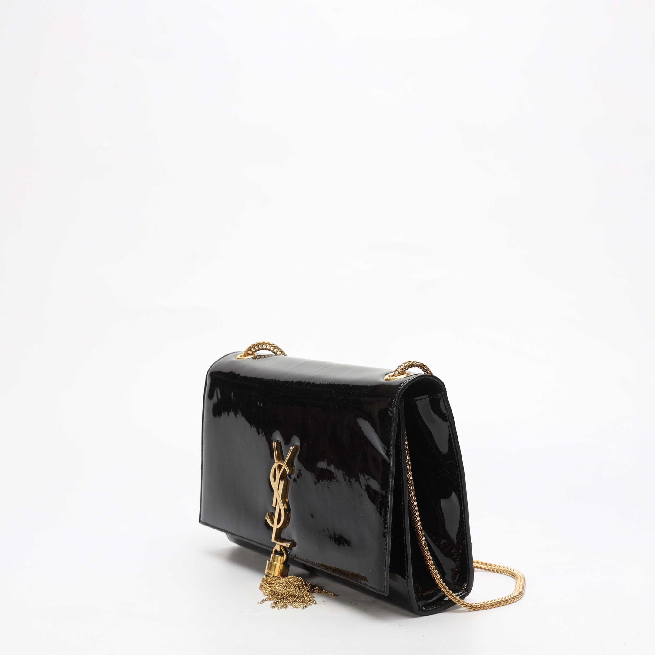 Saint Laurent Kate Tassel Black Crossbody Bag