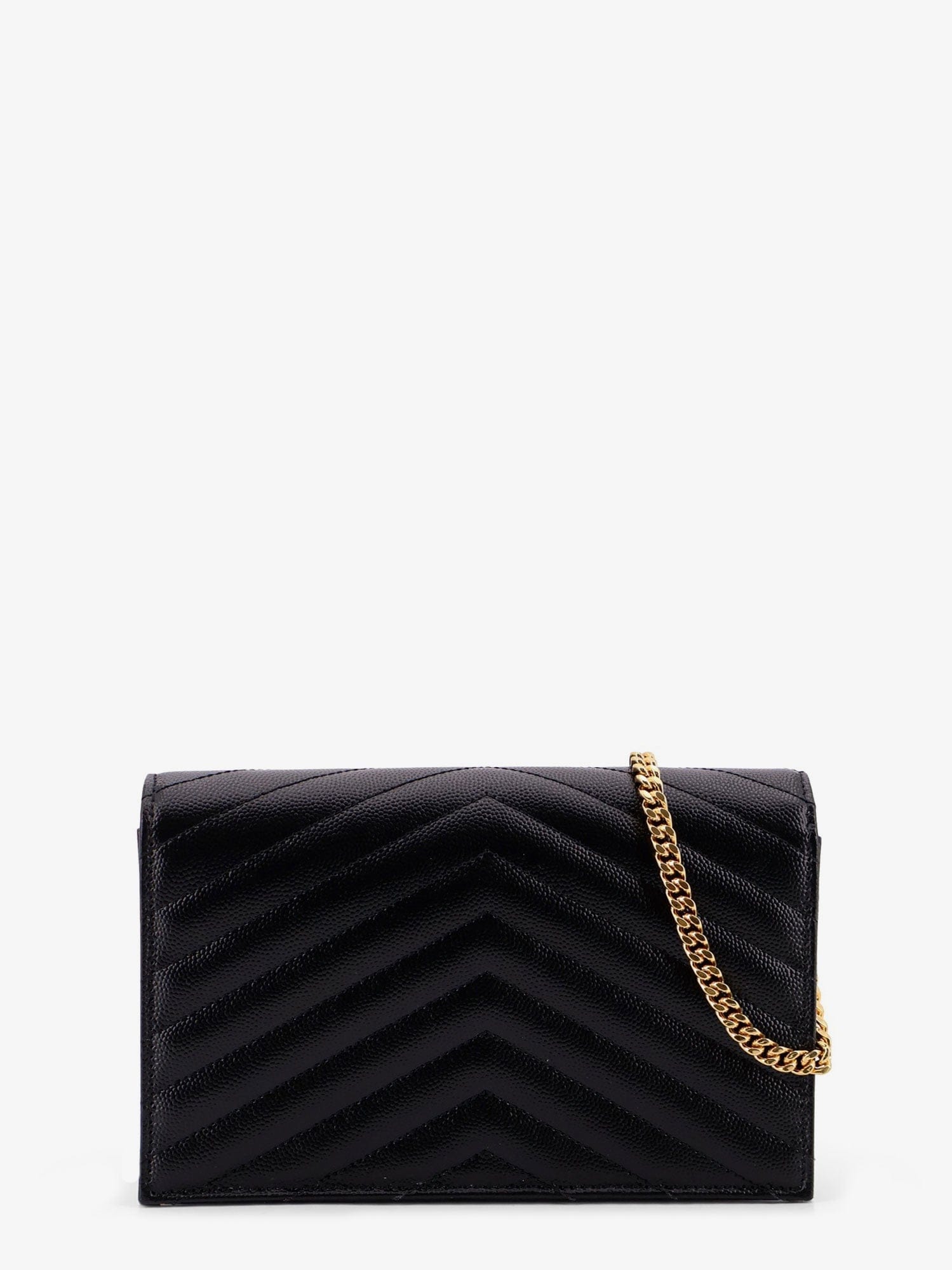 Saint Laurent Women Cassandre Envelope Clutch Crossbody Bag With Chain