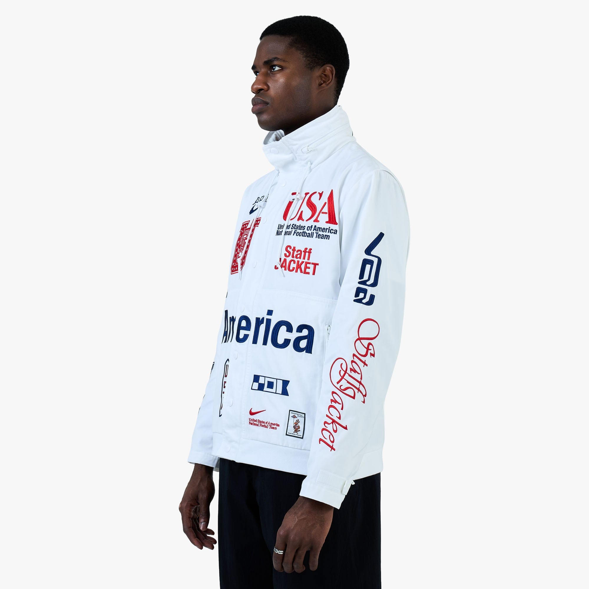 Nike x USA x VAA Woven Staff Jacket White / Deep Royal Blue