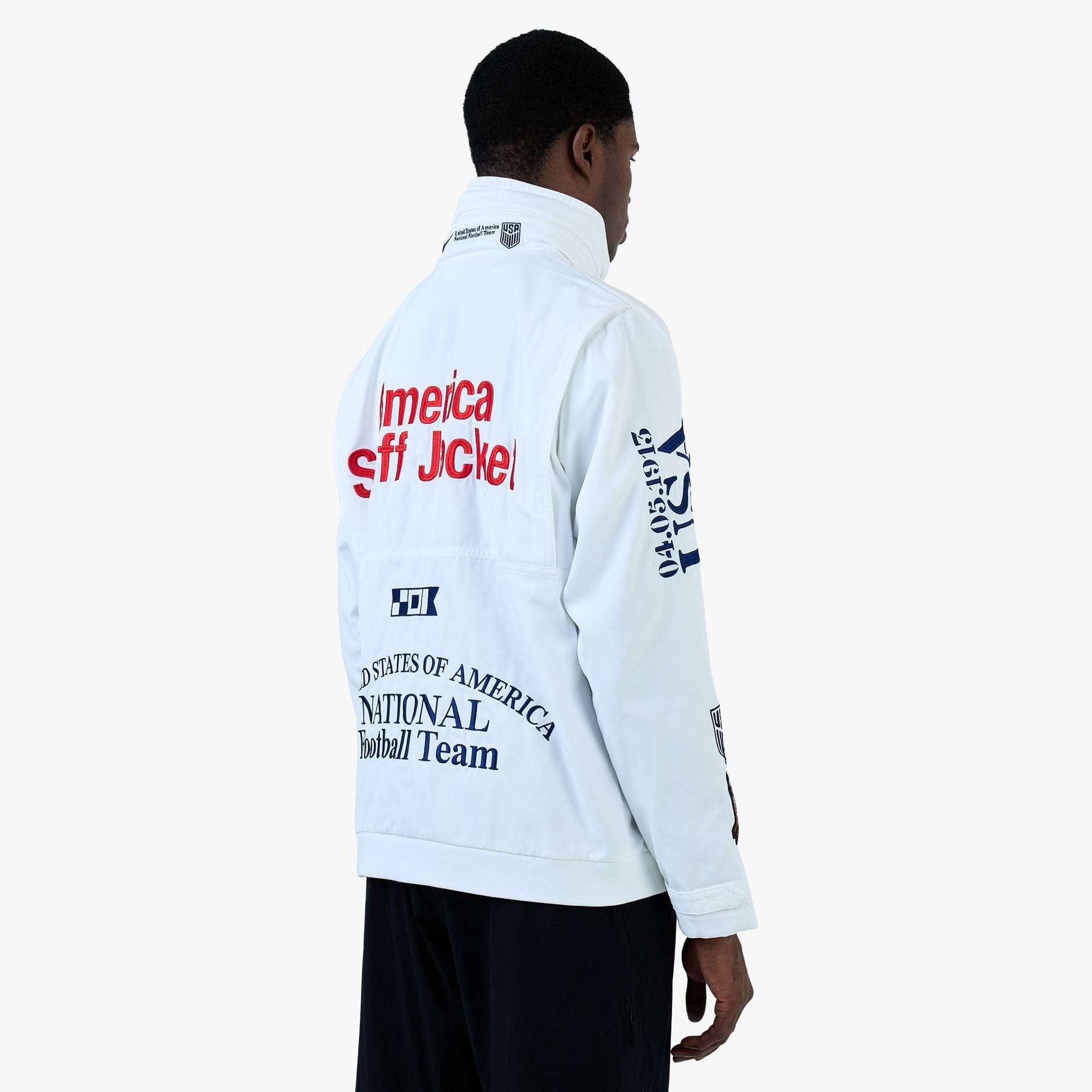 Nike x USA x VAA Woven Staff Jacket White / Deep Royal Blue