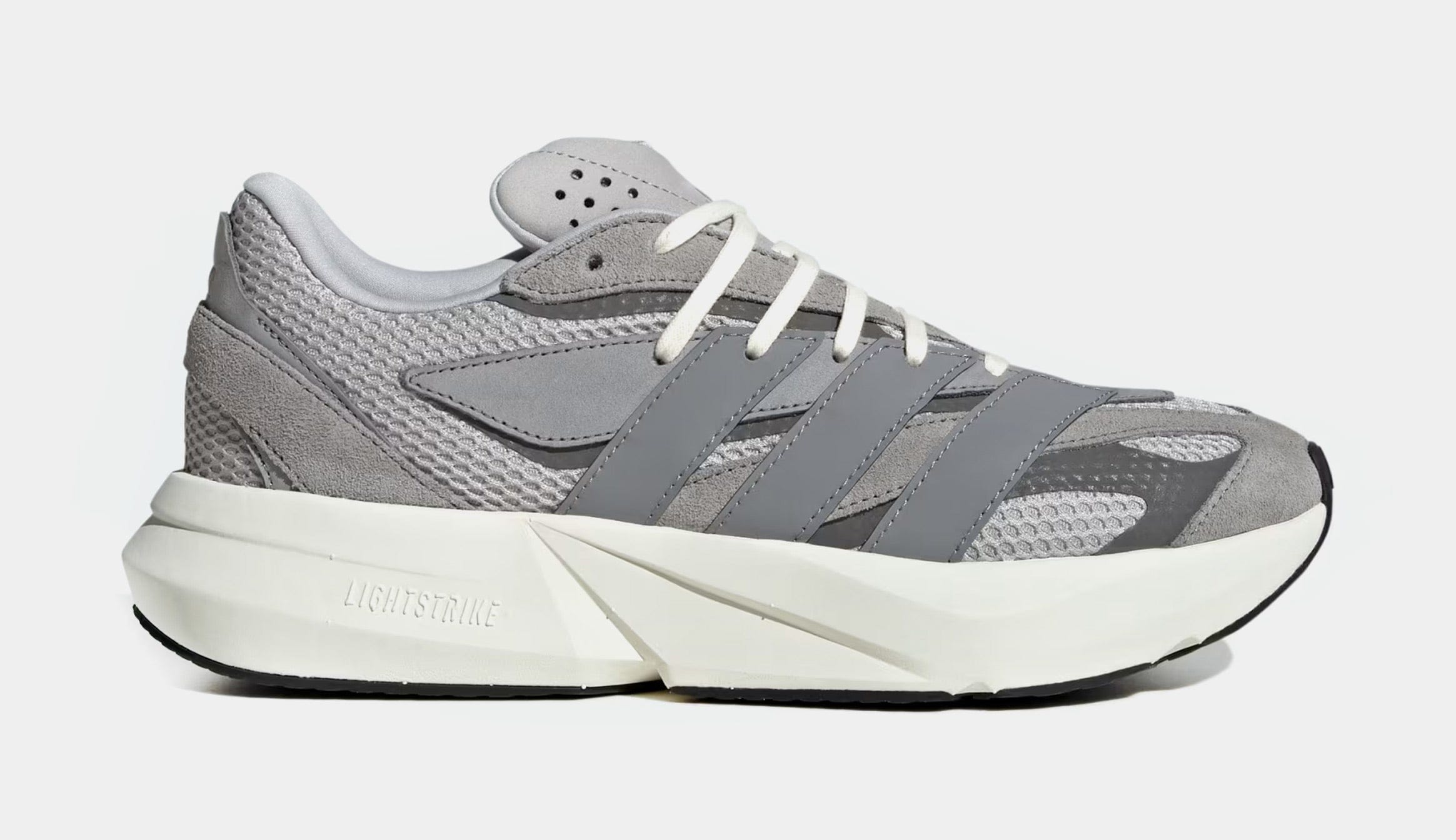 adidas Lightblaze Mens Lifestyle Shoes (Grey Two/Off White)