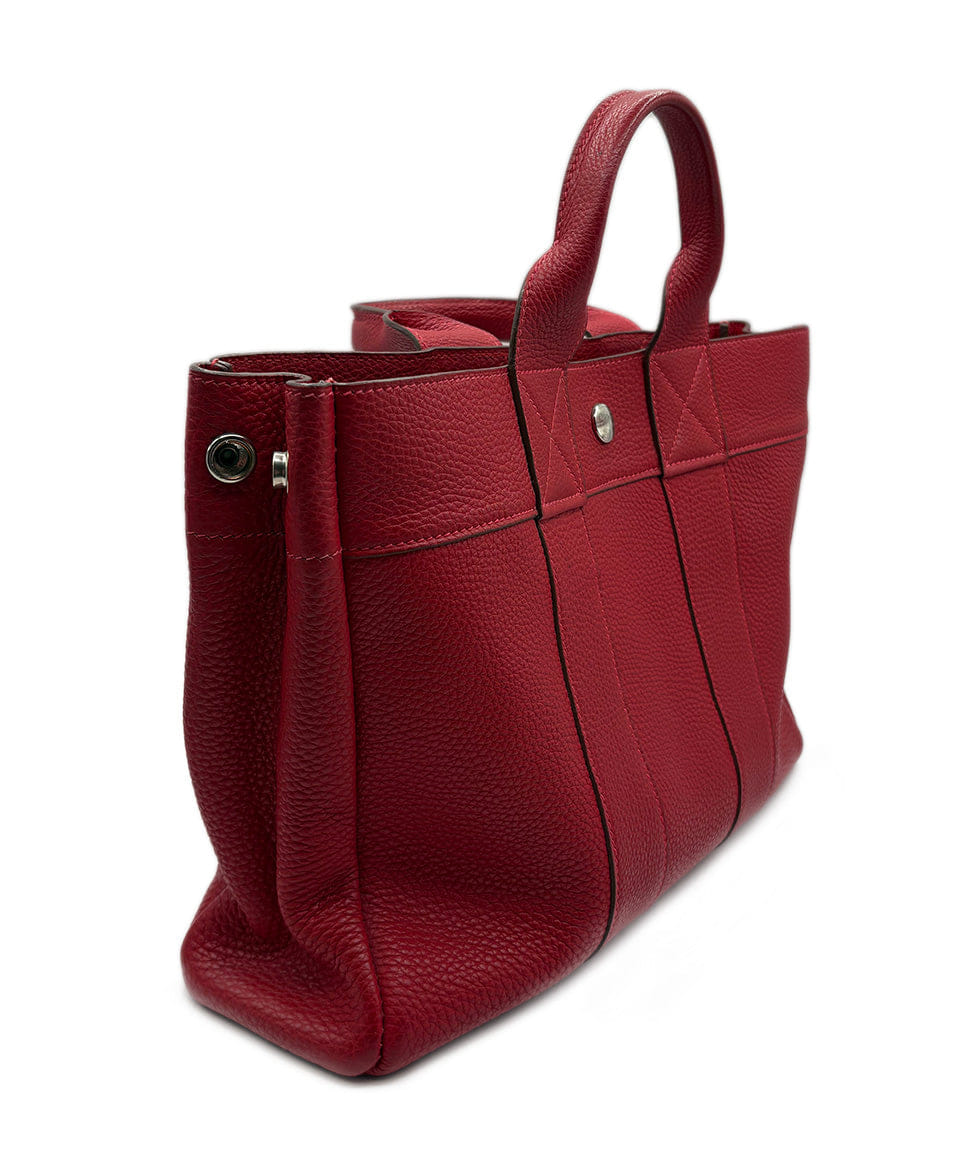 Hermes Fouroulou MM Red Leather Tote