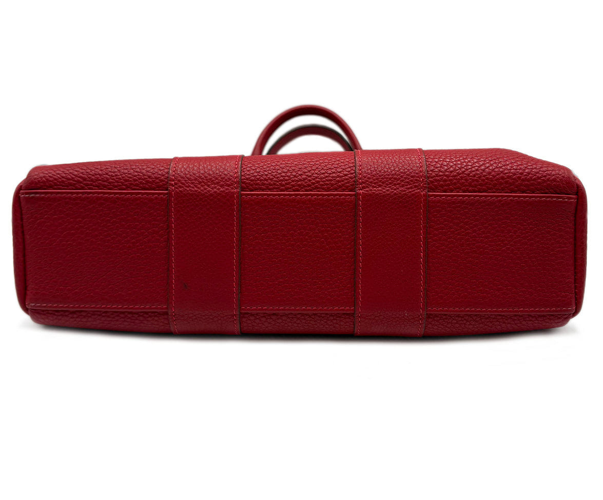 Hermes Fouroulou MM Red Leather Tote