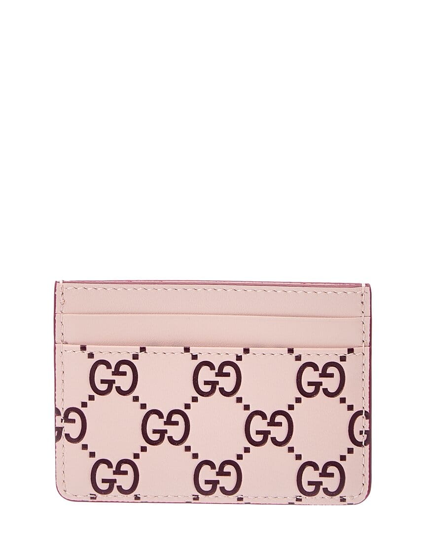 Gucci Gg Logo Leather Card Case