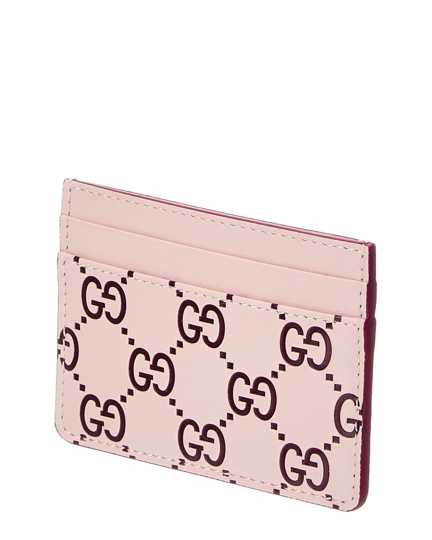 Gucci Gg Logo Leather Card Case