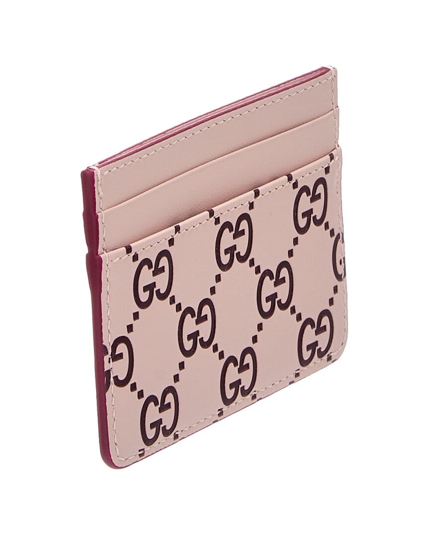 Gucci Gg Logo Leather Card Case