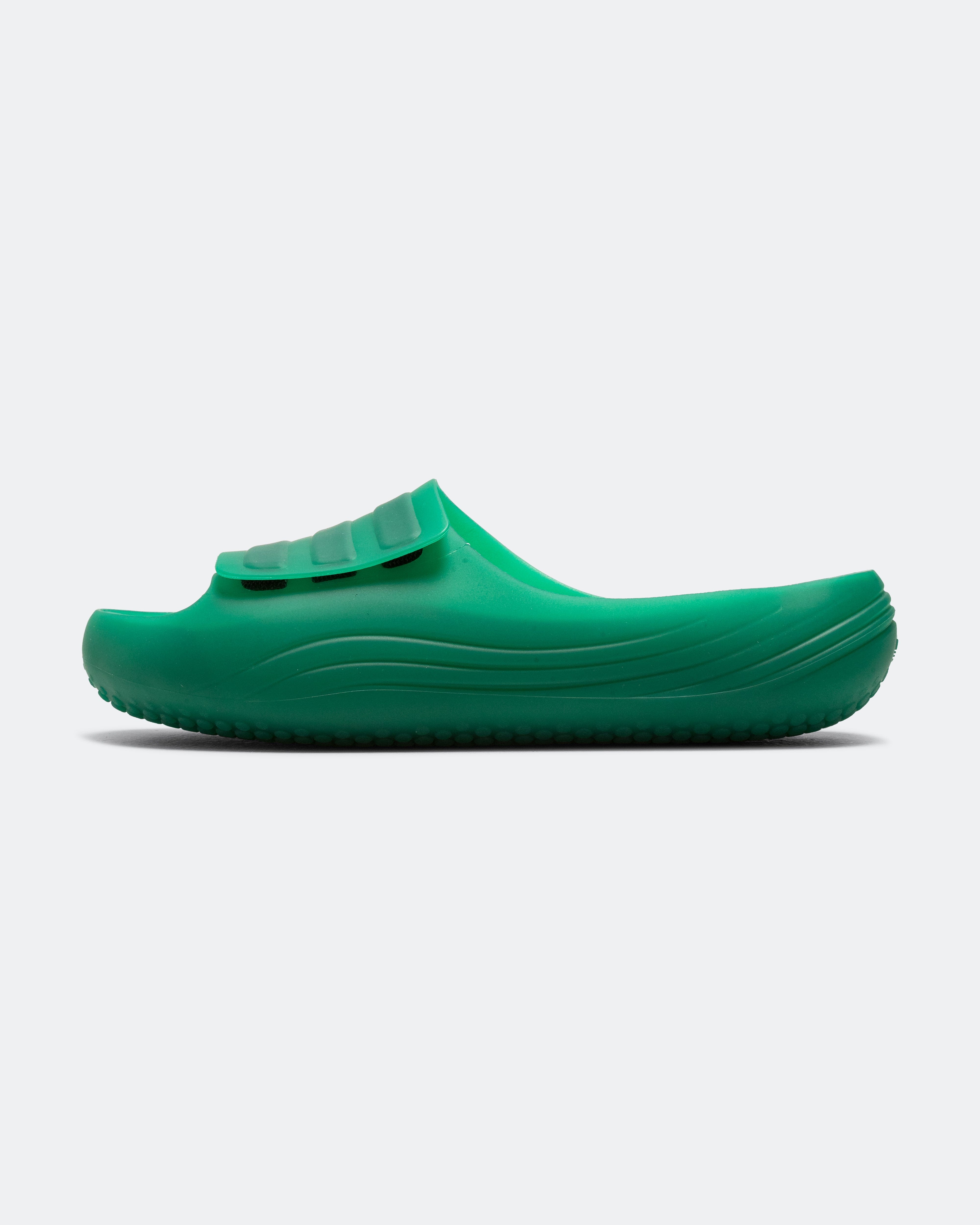 adidas Adislide - Core Black/Bold Green