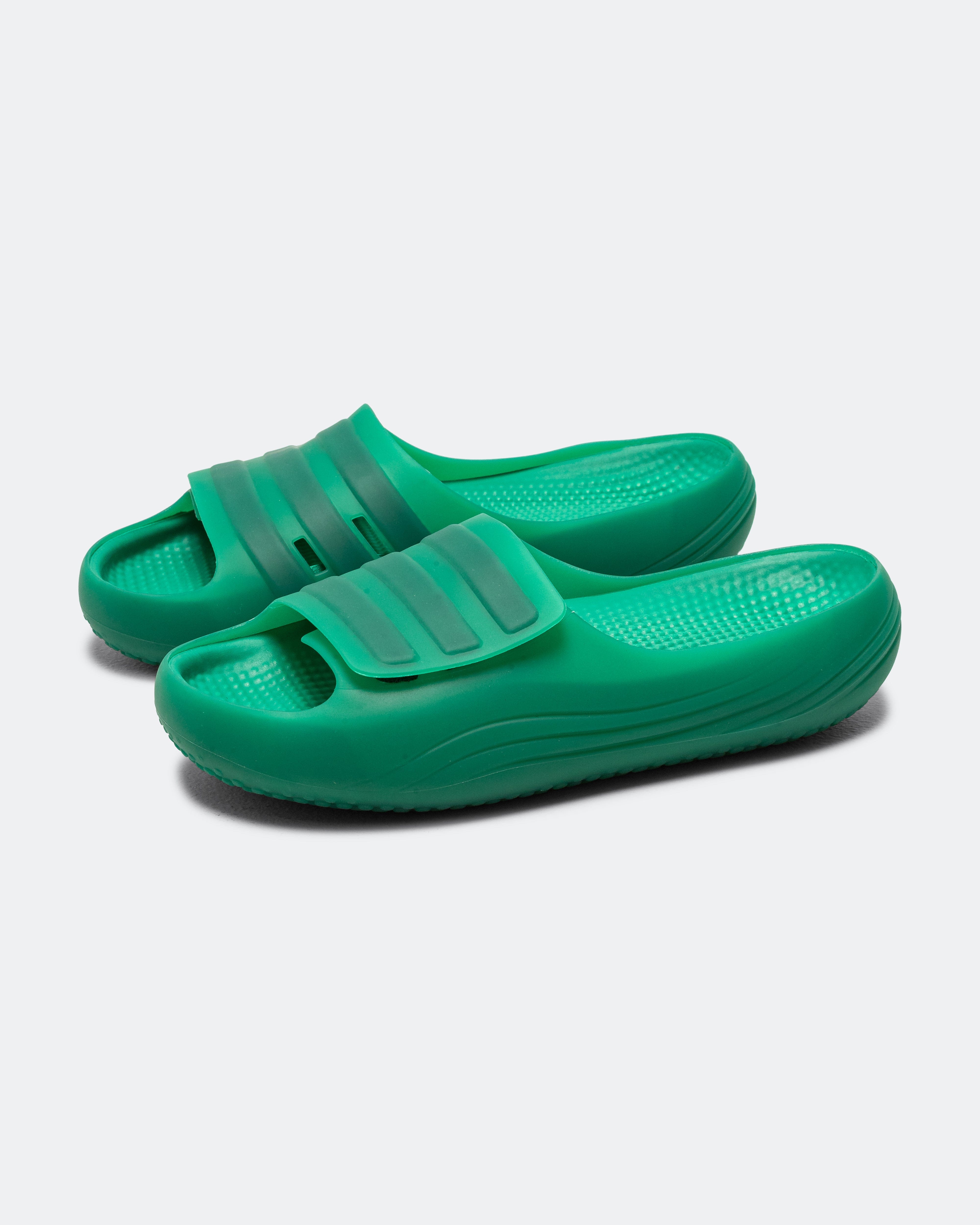 adidas Adislide - Core Black/Bold Green