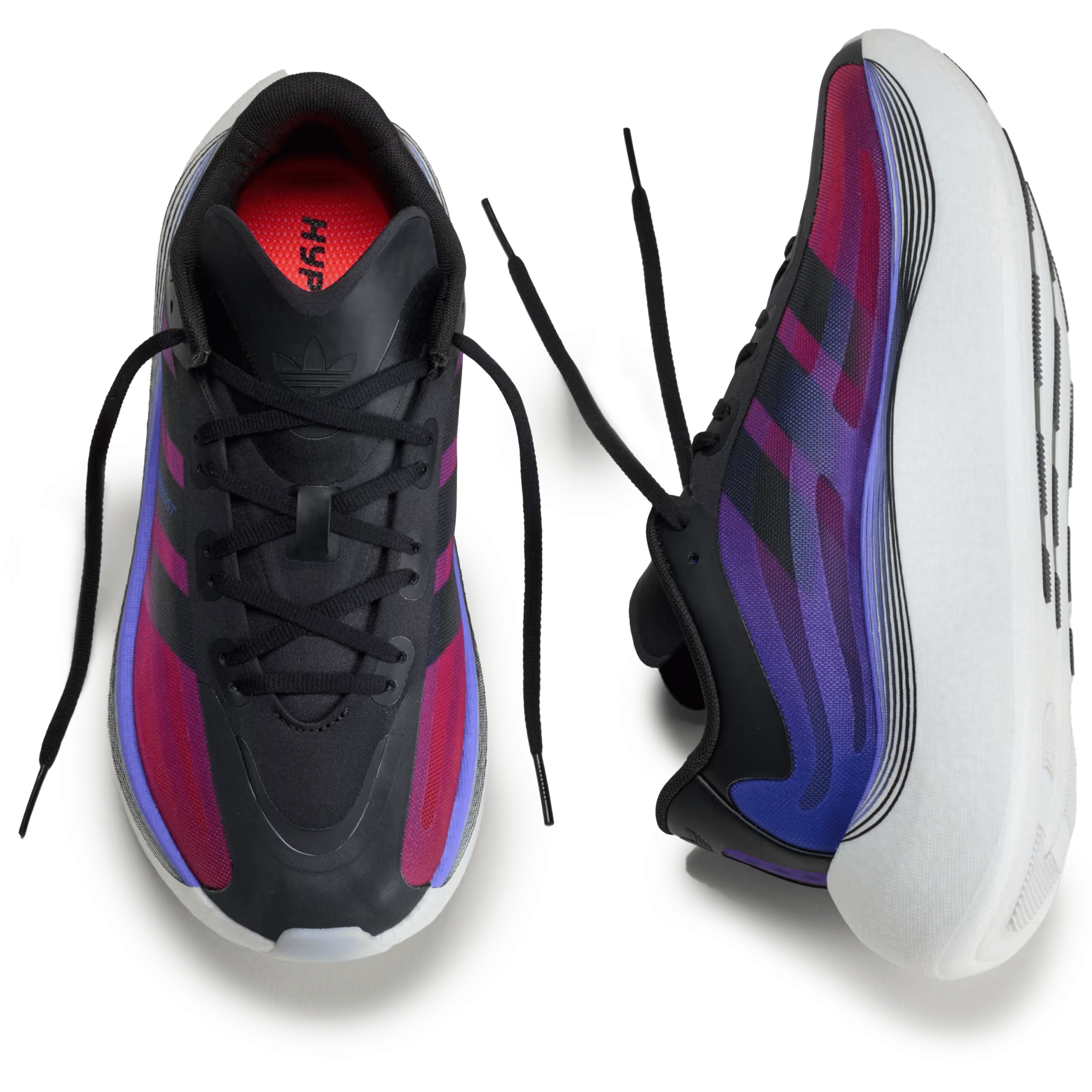 adidas Men's Hyperboost Euphoria LT Black/Lucid Blue/Solar Red