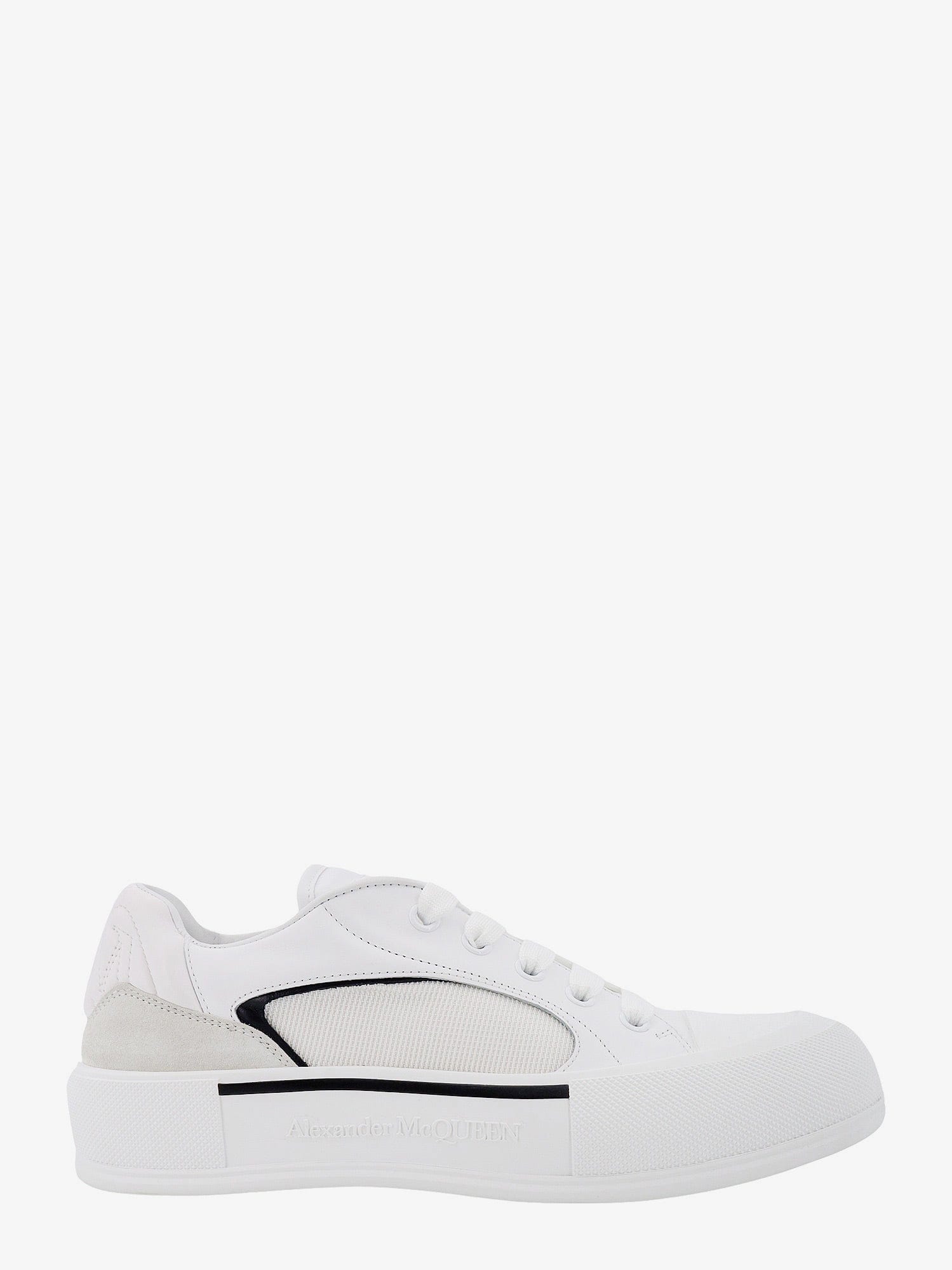 Alexander McQueen Leather and canvas sneakers