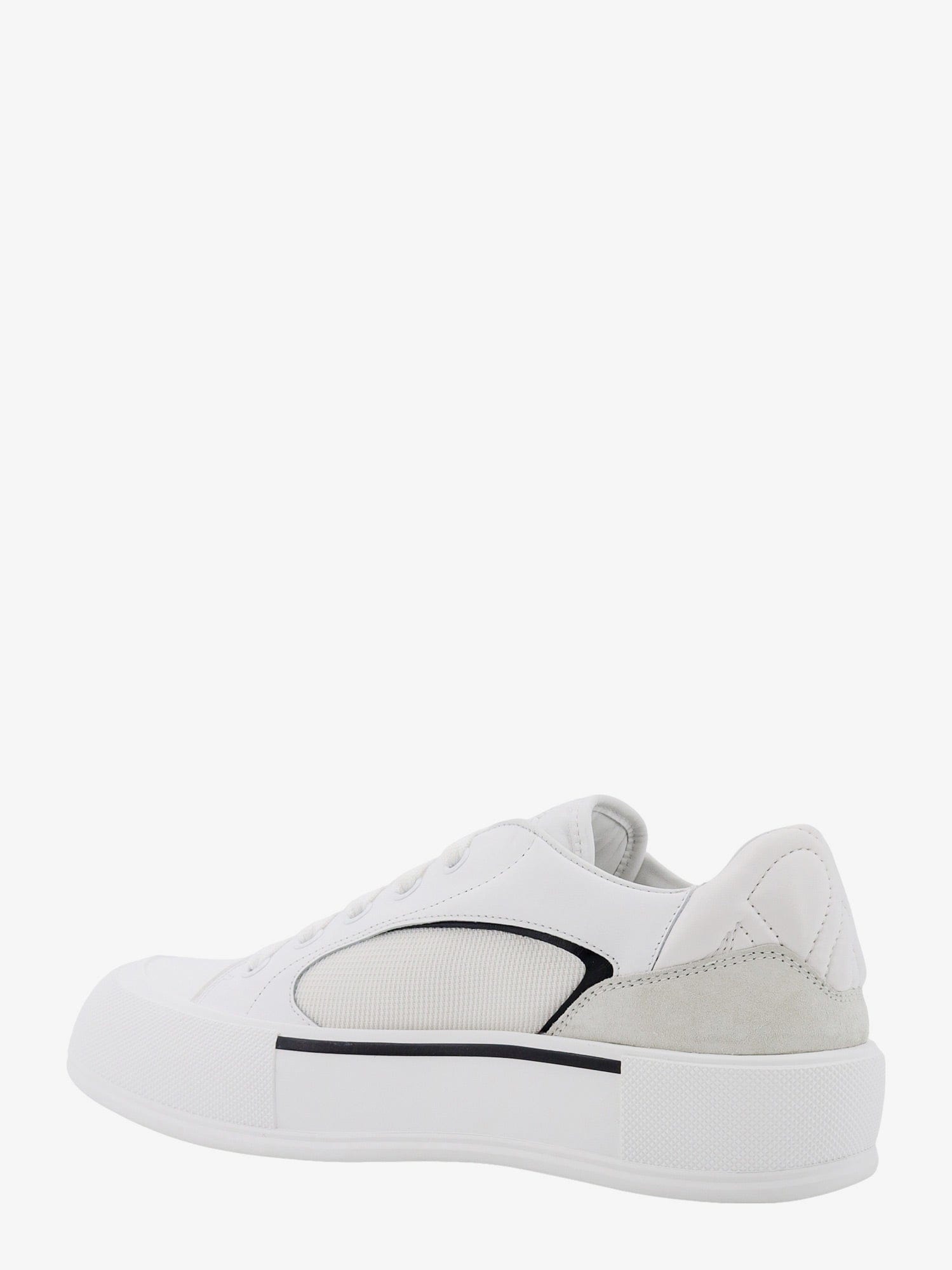 Alexander McQueen Leather and canvas sneakers
