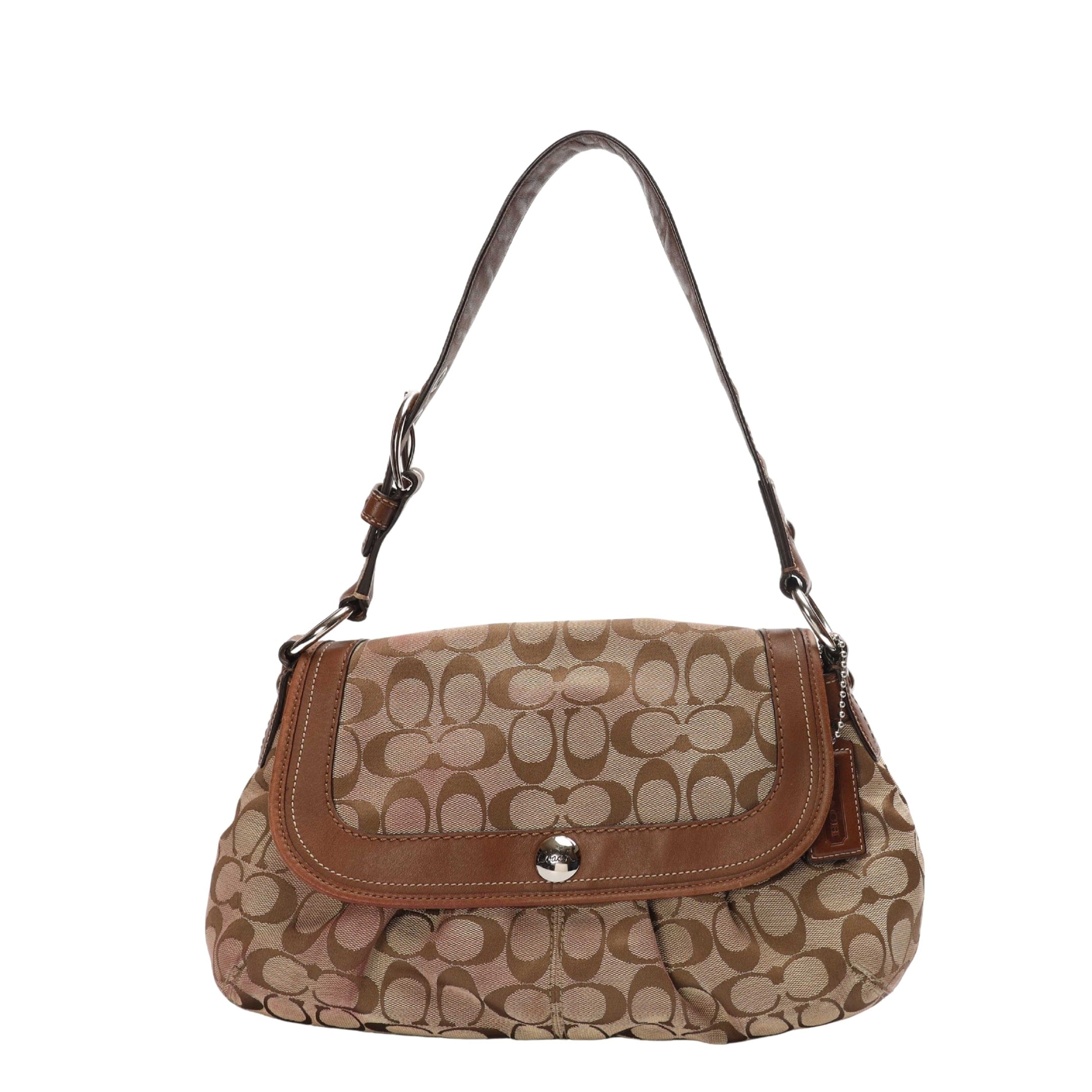 Coach Soho Brown Logo Shoulder Bag