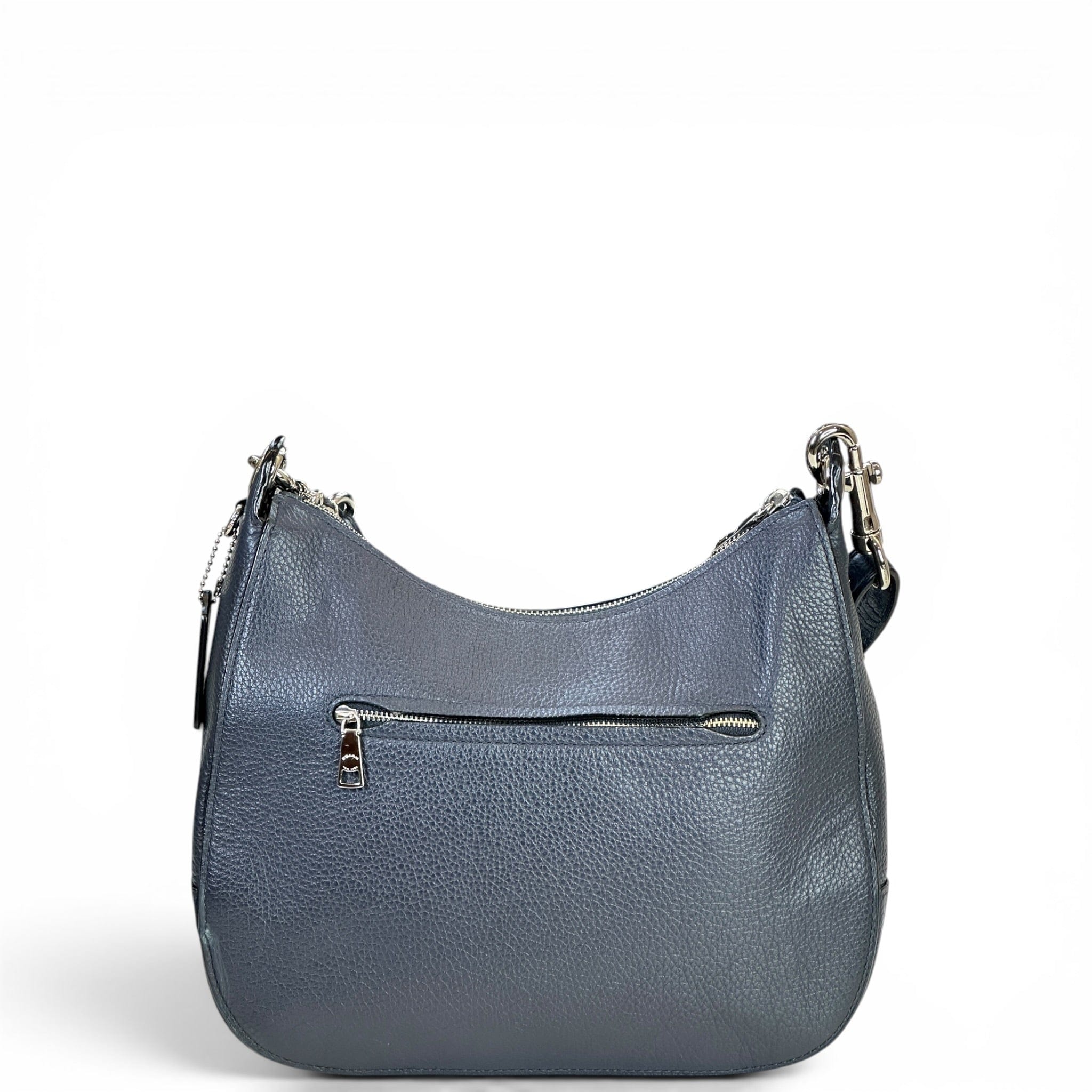 Coach Jes Hobo Blue Leather Bag