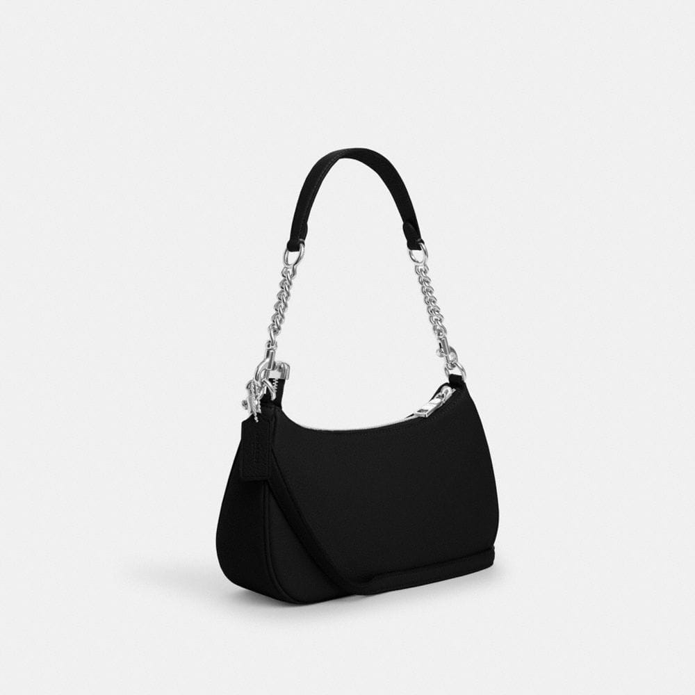 Coach Teri Shoulder Bag Silver Black