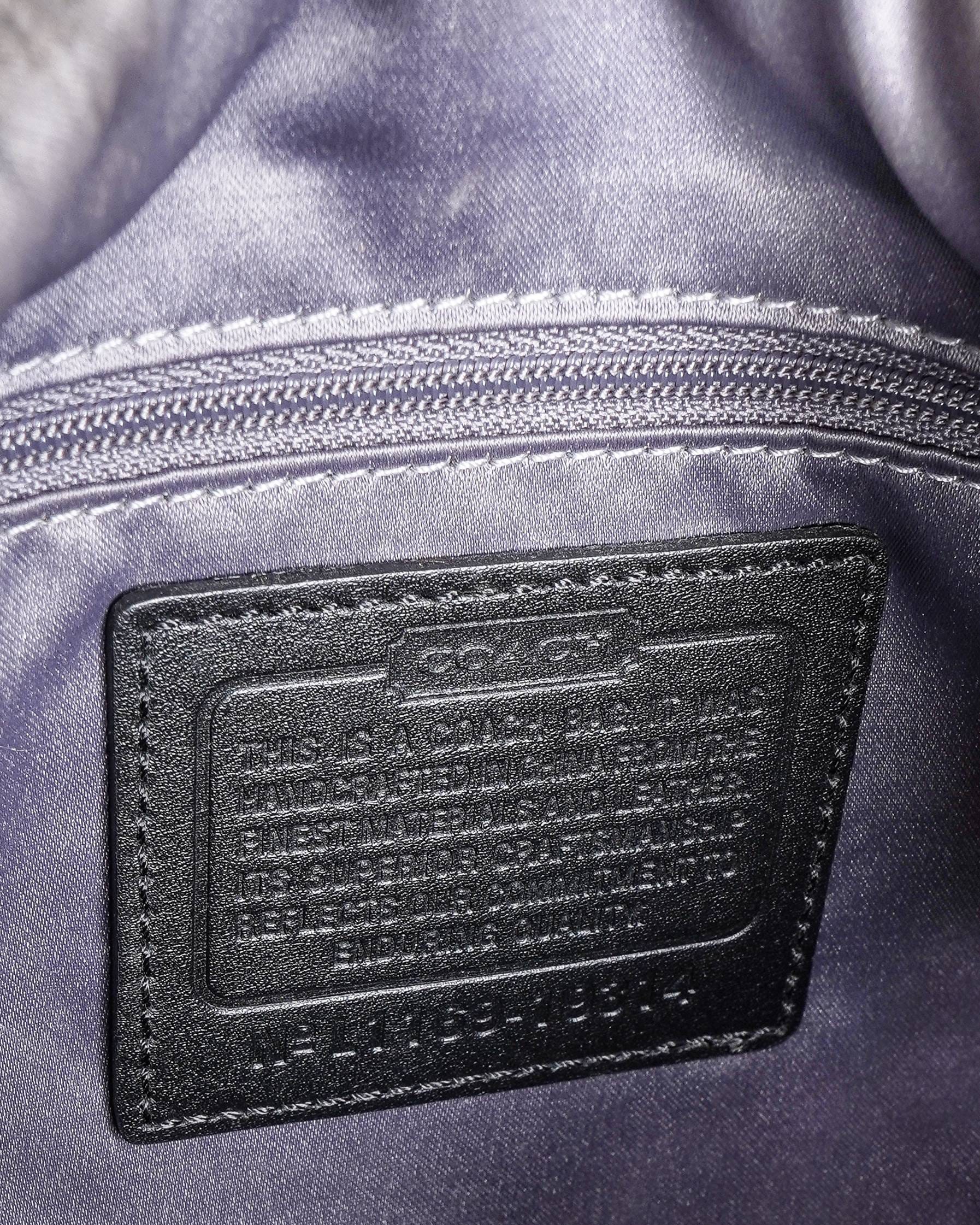 Coach Kristine Woven Leather Shoulder Bag