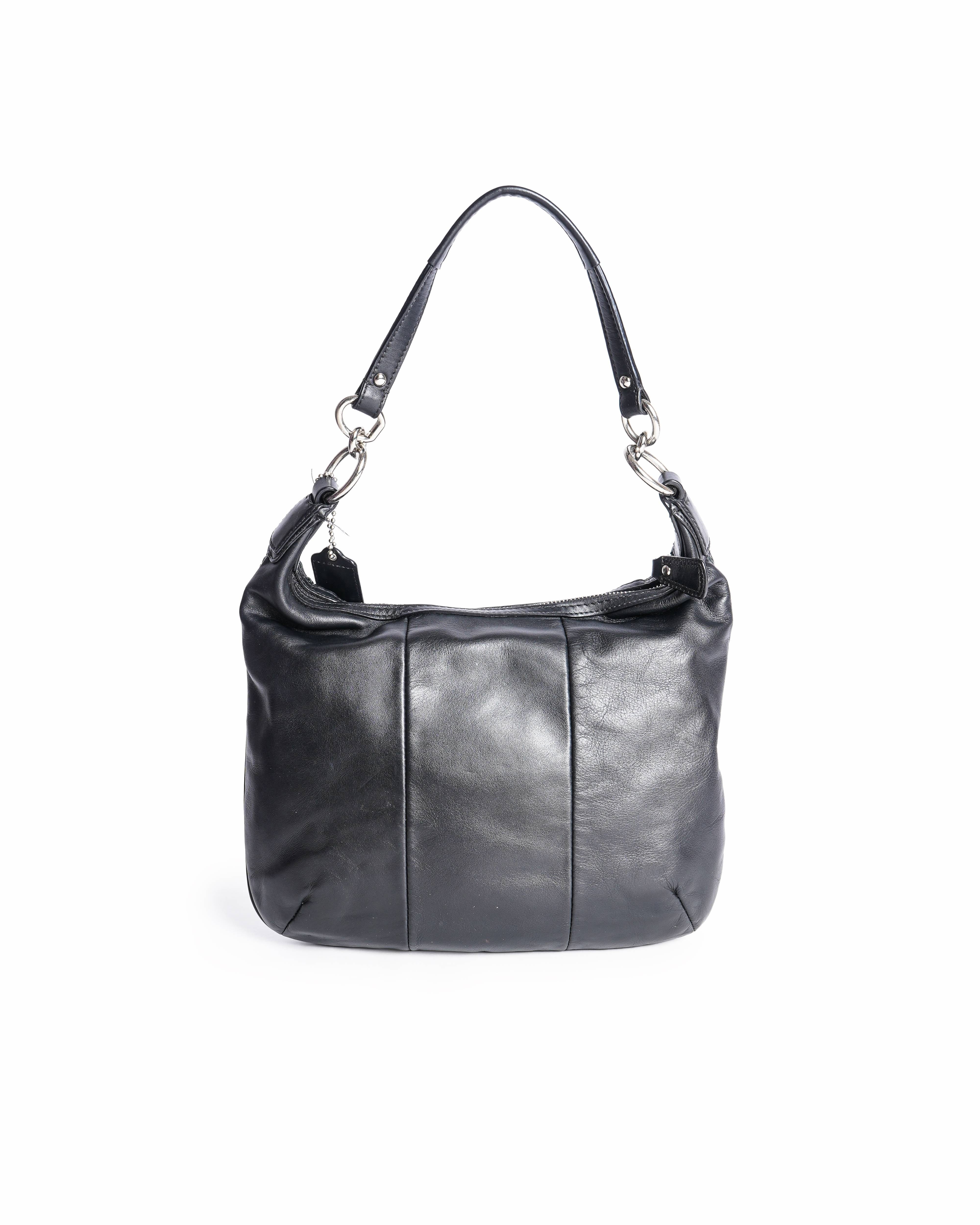 Coach Kristine Woven Leather Shoulder Bag