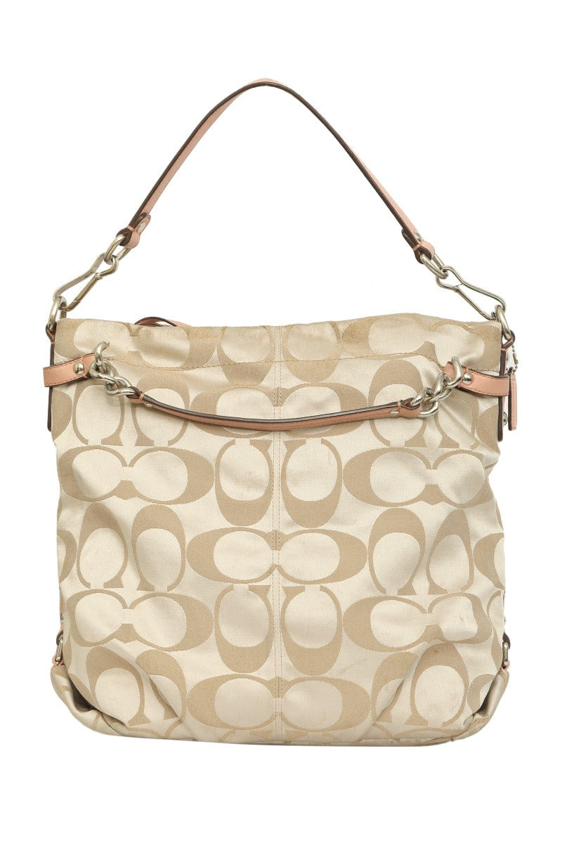 Coach Monogram Canvas Shoulder Bag Rt196 - 10