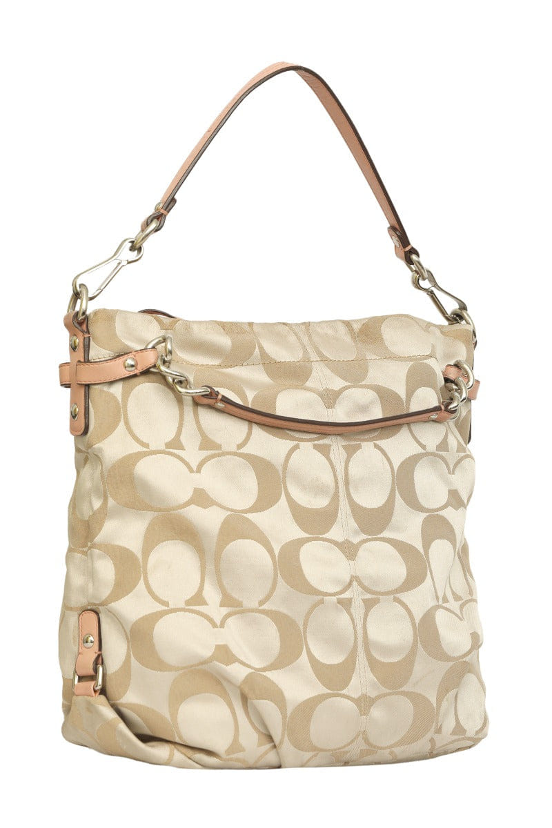 Coach Monogram Canvas Shoulder Bag Rt196 - 10