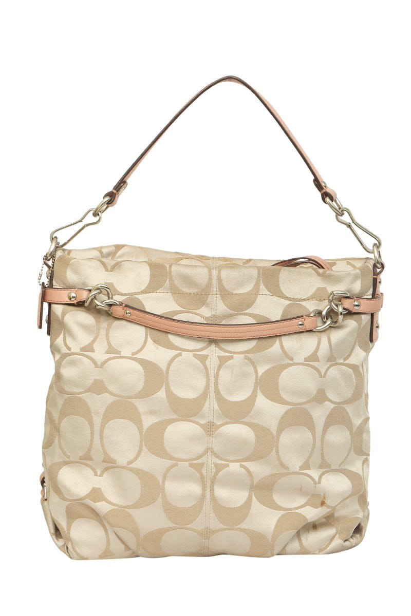 Coach Monogram Canvas Shoulder Bag Rt196 - 10