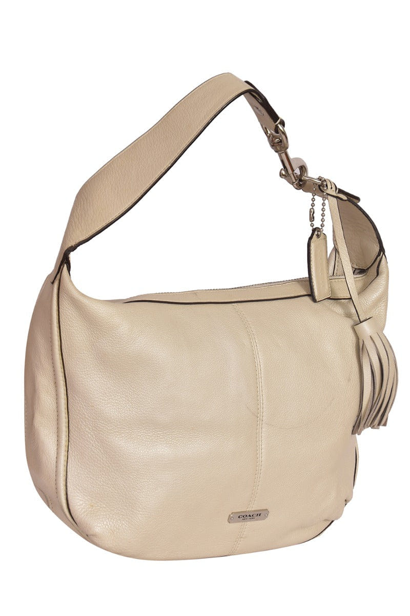 Coach Signature Off - White Shoulder Bag