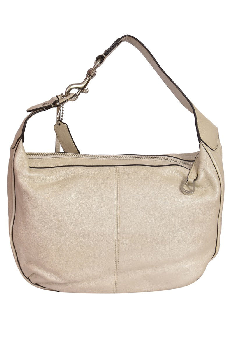 Coach Signature Off - White Shoulder Bag