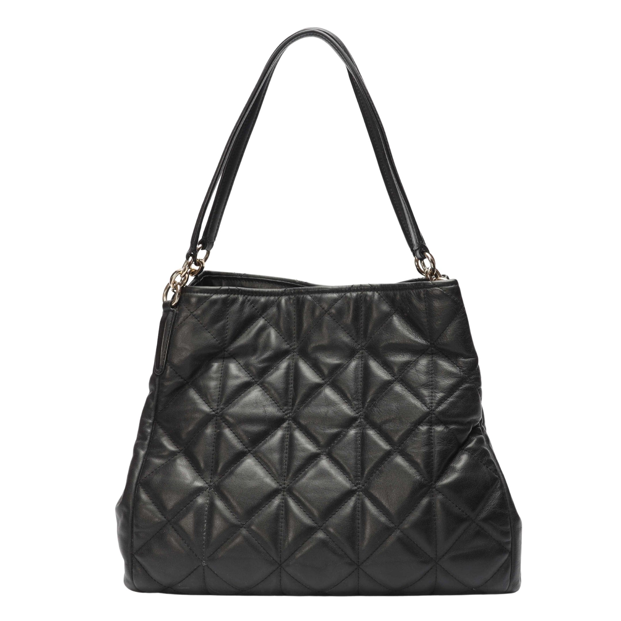 Coach Black Quilted Phoebe Madison Shoulder Bag