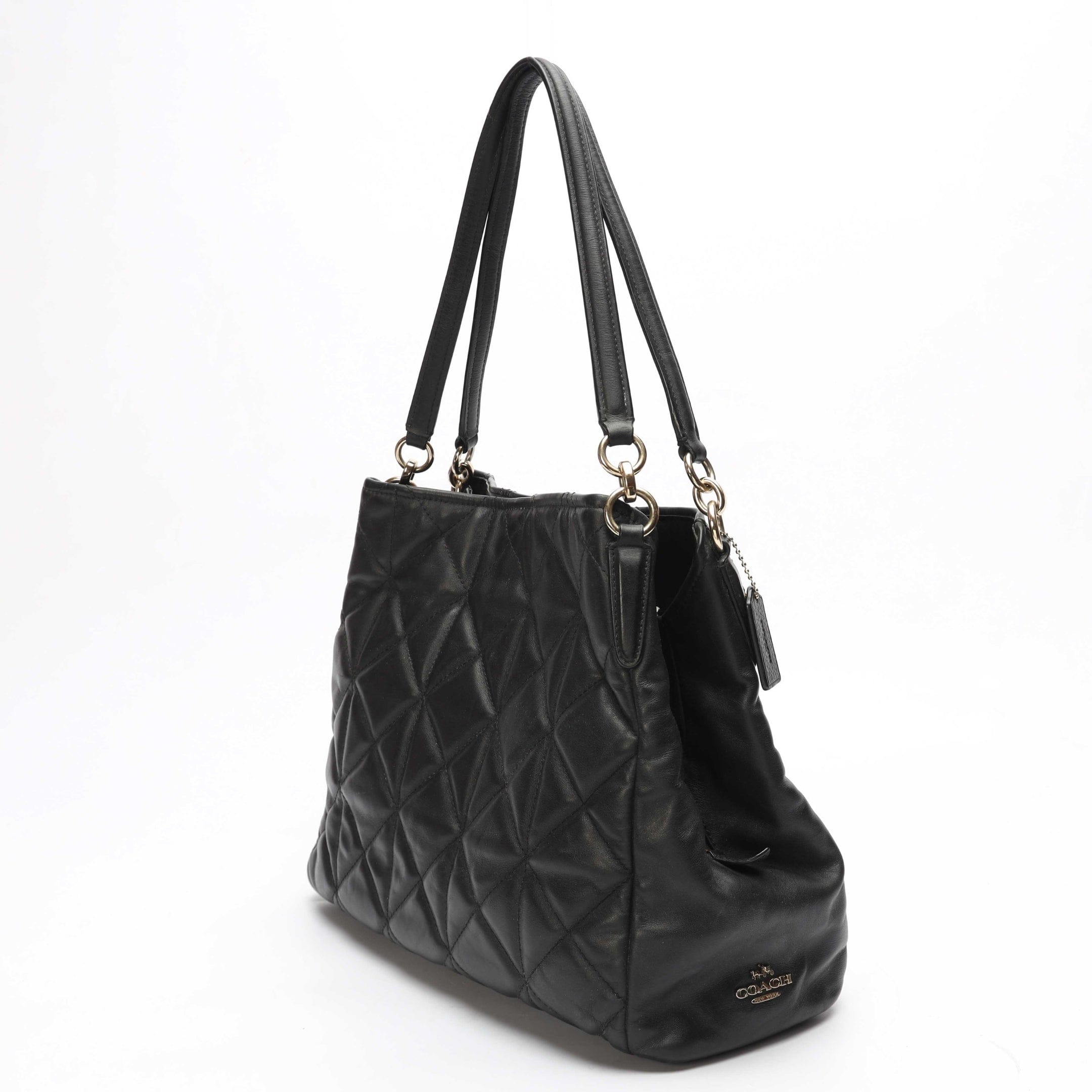 Coach Black Quilted Phoebe Madison Shoulder Bag