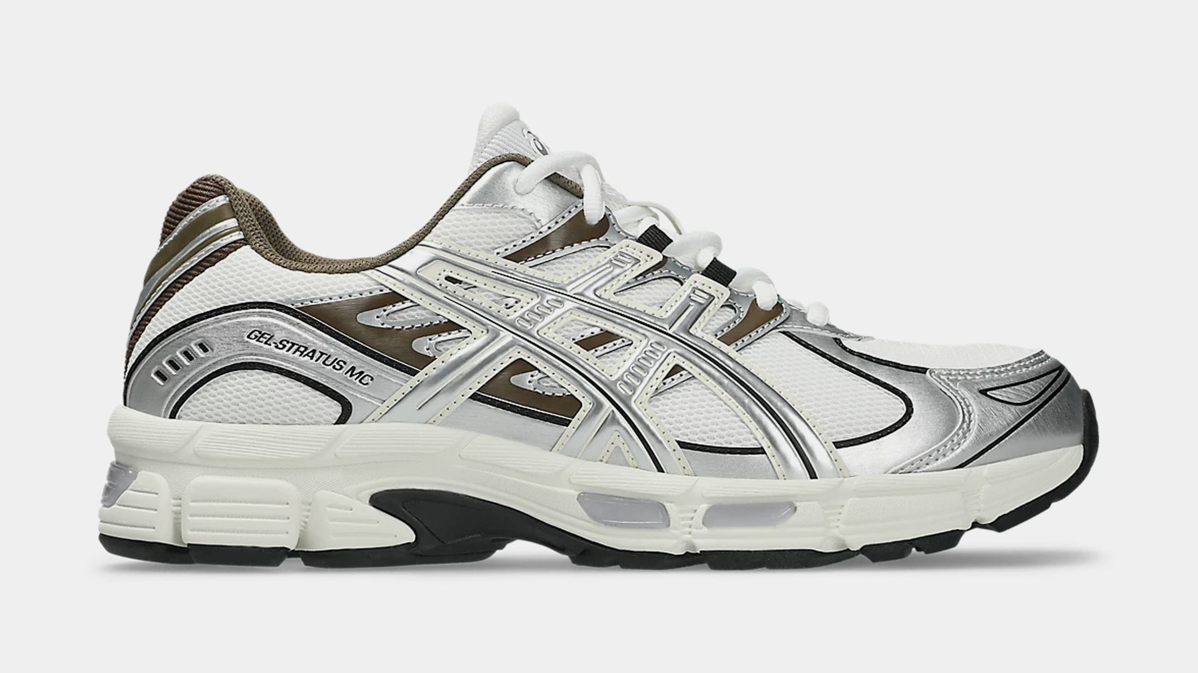 ASICS Gel Stratus MC Mens Running Shoes (White/Clay Canyon)