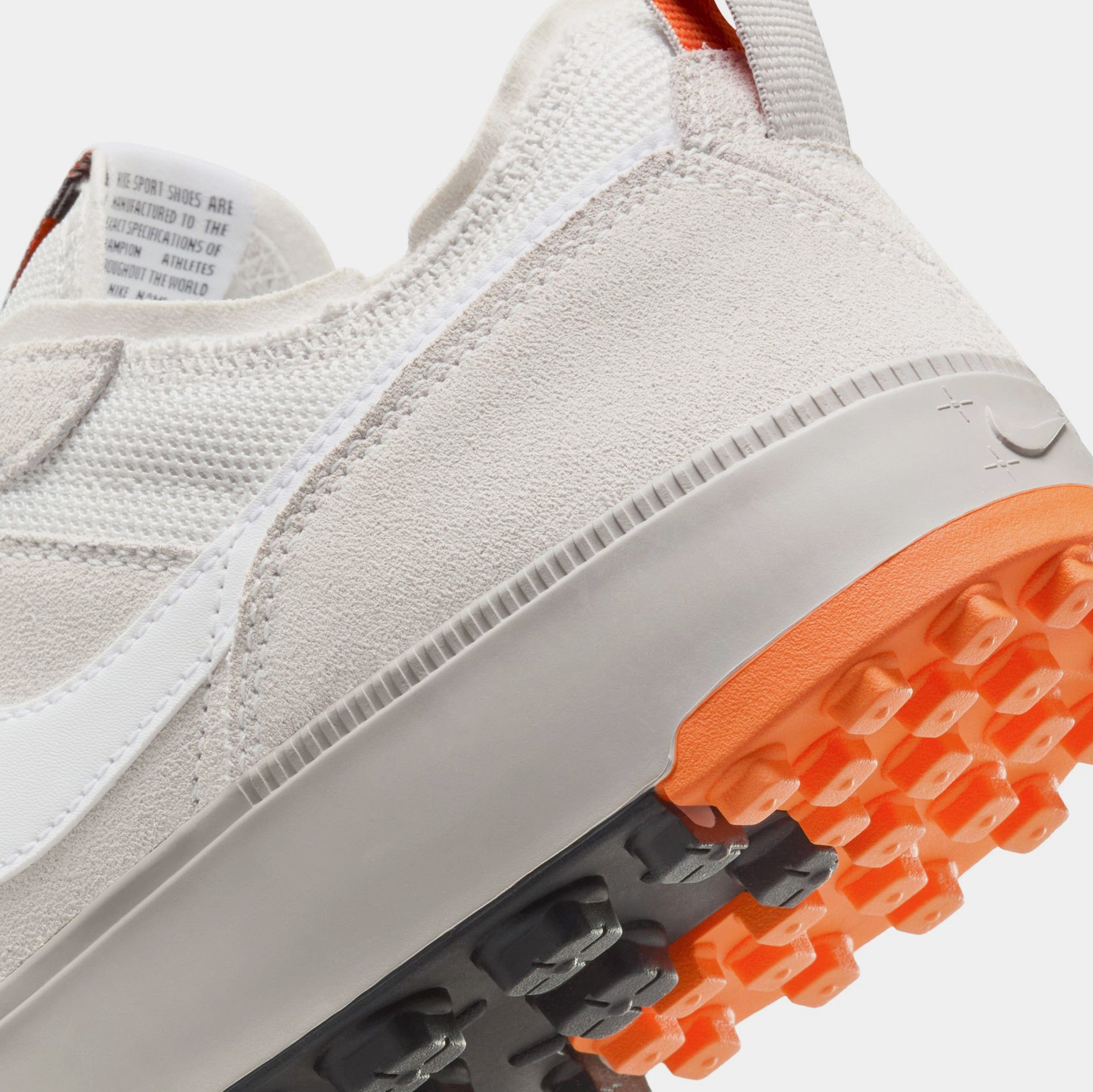 Nike C1TY Safety Cone Mens Lifestyle Shoes (White/Light Bone/Orange)