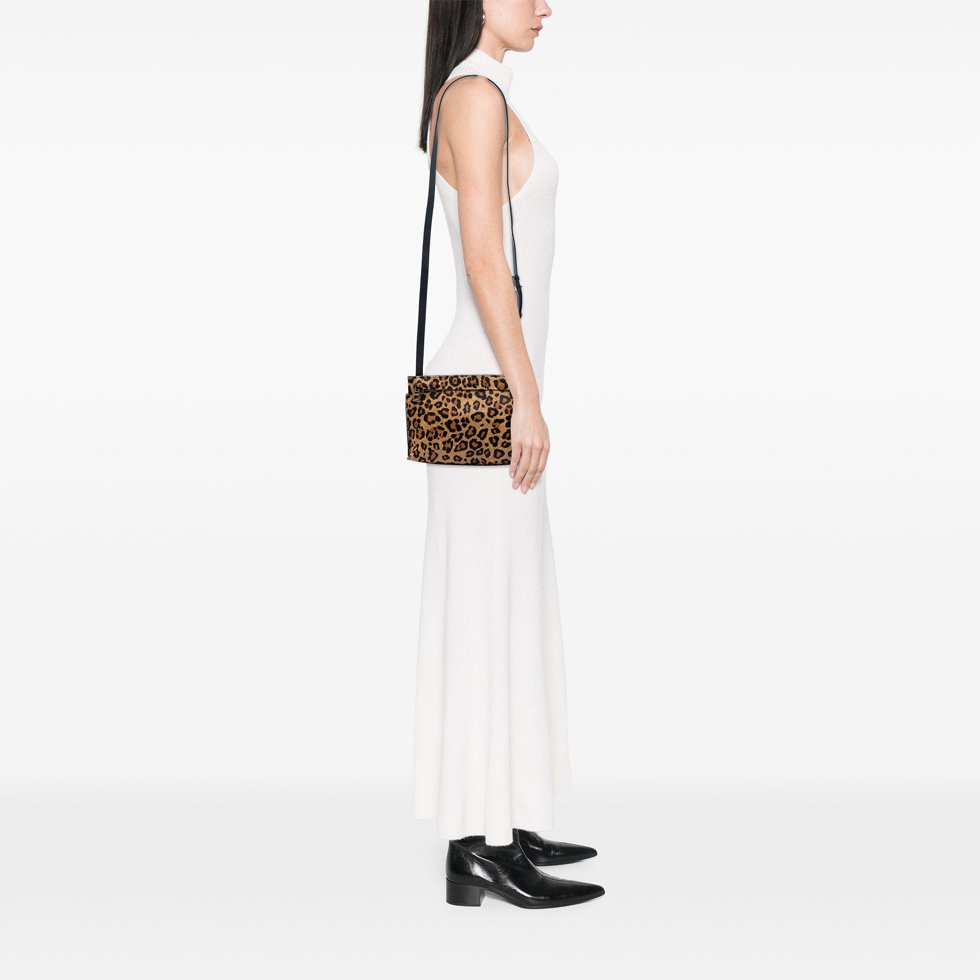 Loewe Pony Hair Leopard Print and Calfskin Crossbody