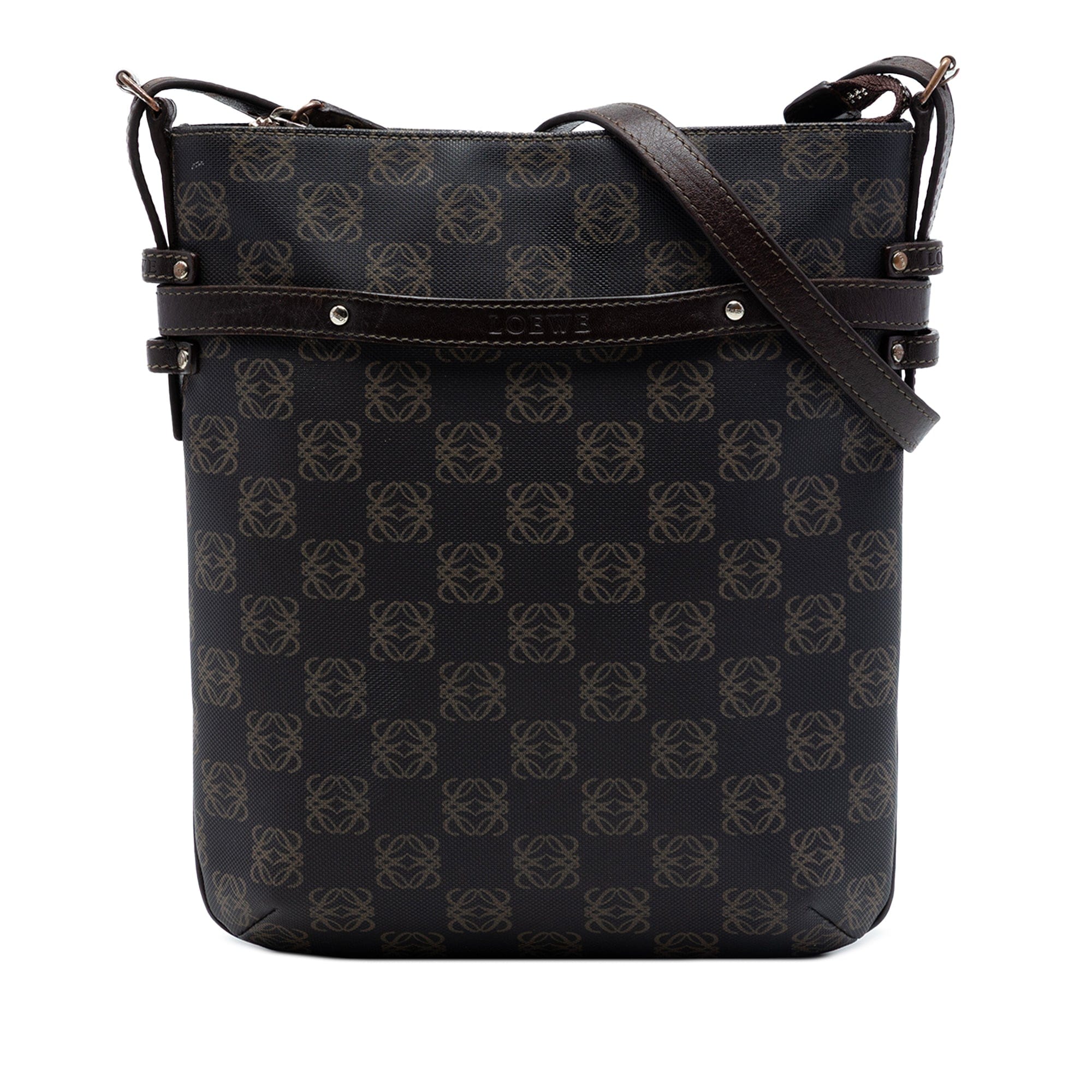 Loewe Anagram Coated Canvas Crossbody