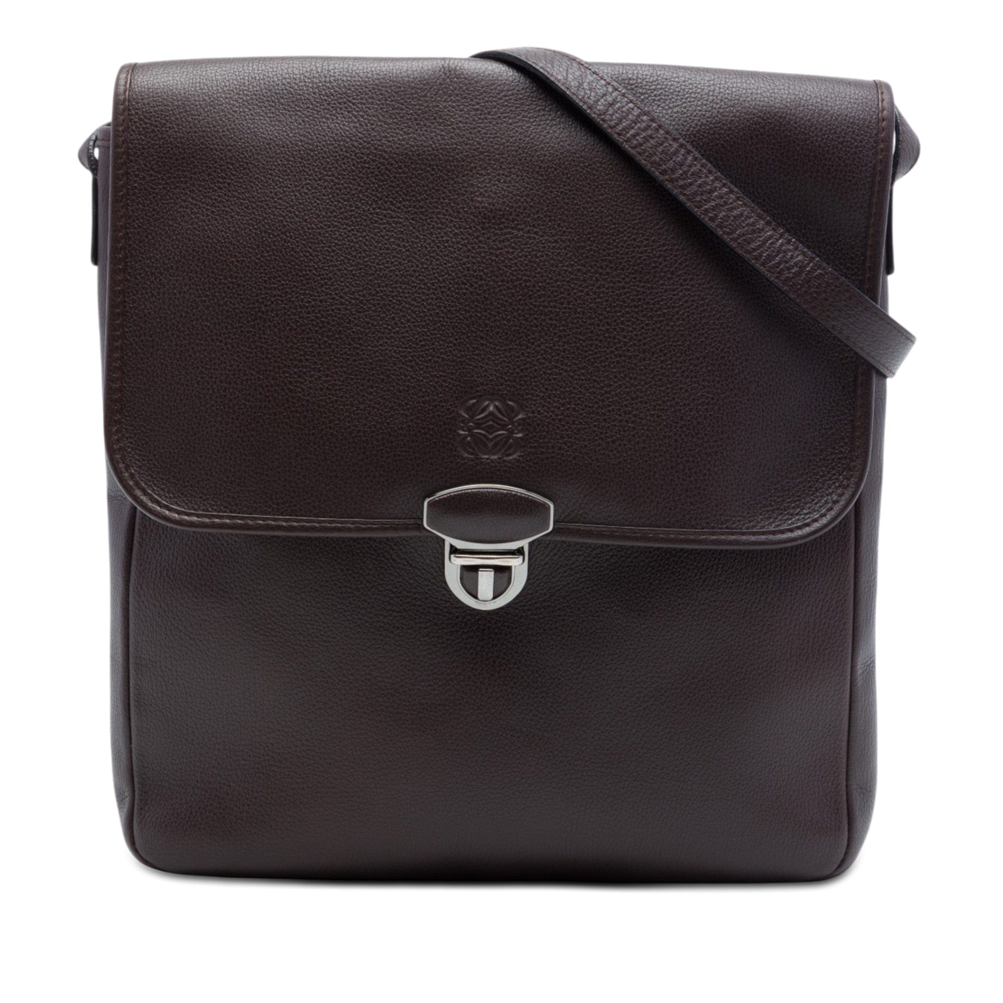 Loewe Leather Anagram Flap Crossbody
