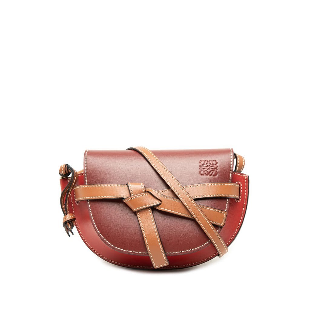 Loewe Mini Tricolor Leather Gate Crossbody