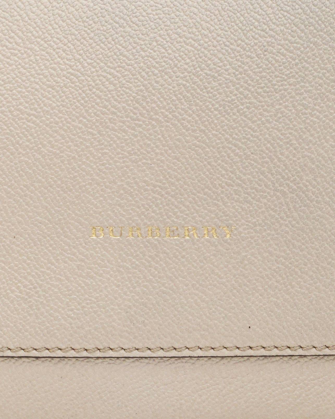Burberry Elmstone Small Leather Hobo Bag